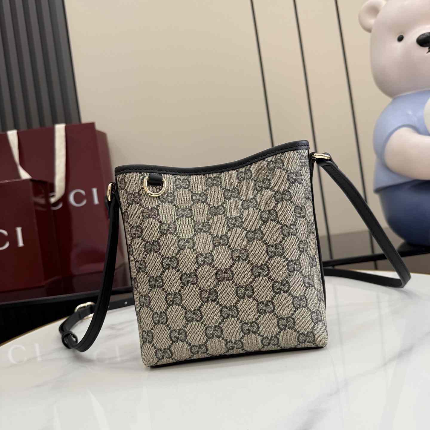 Gucci GG Emblem Nano Bucket Bag 847090 - DesignerGu