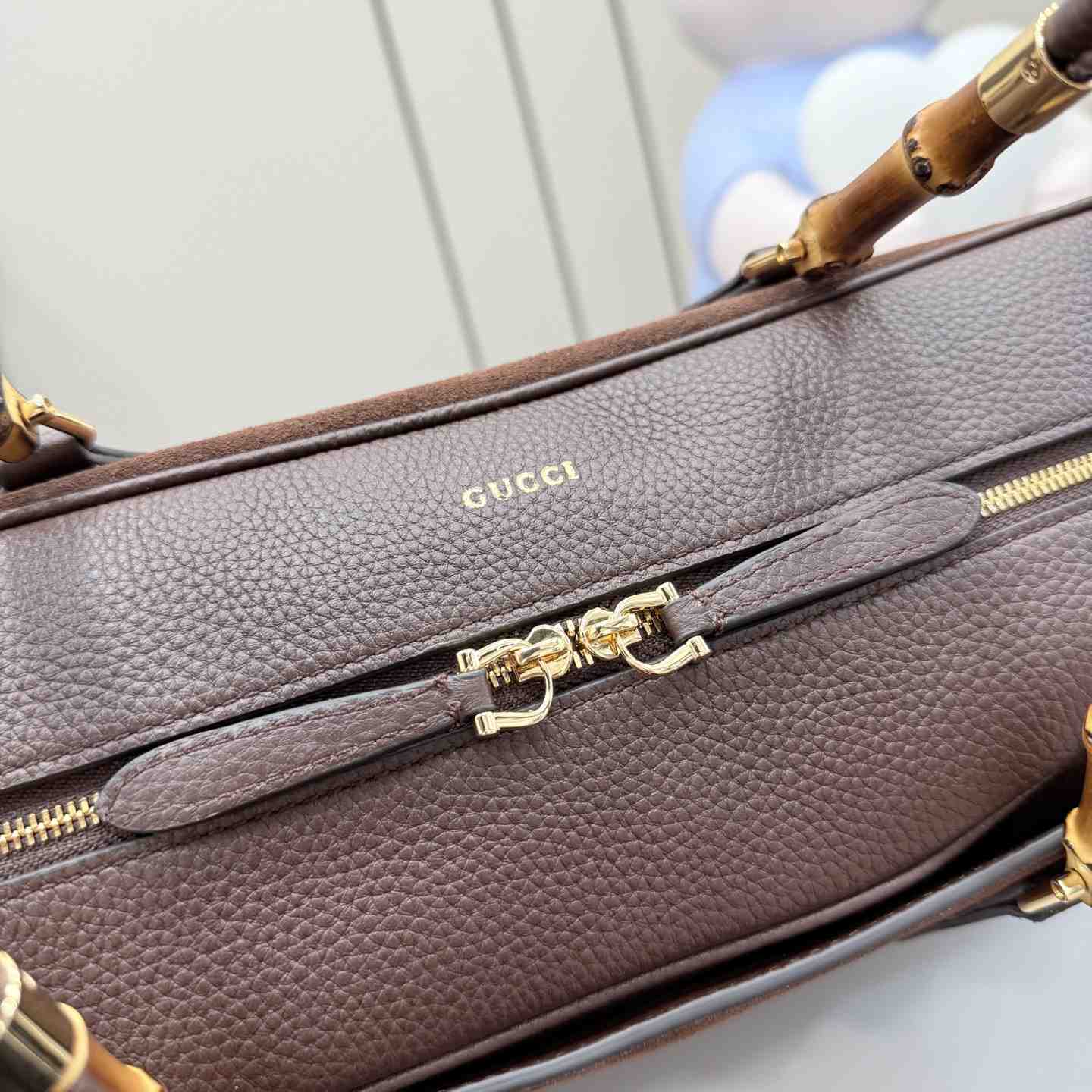 Gucci Large Boston Bag With Bamboo A006OD - DesignerGu