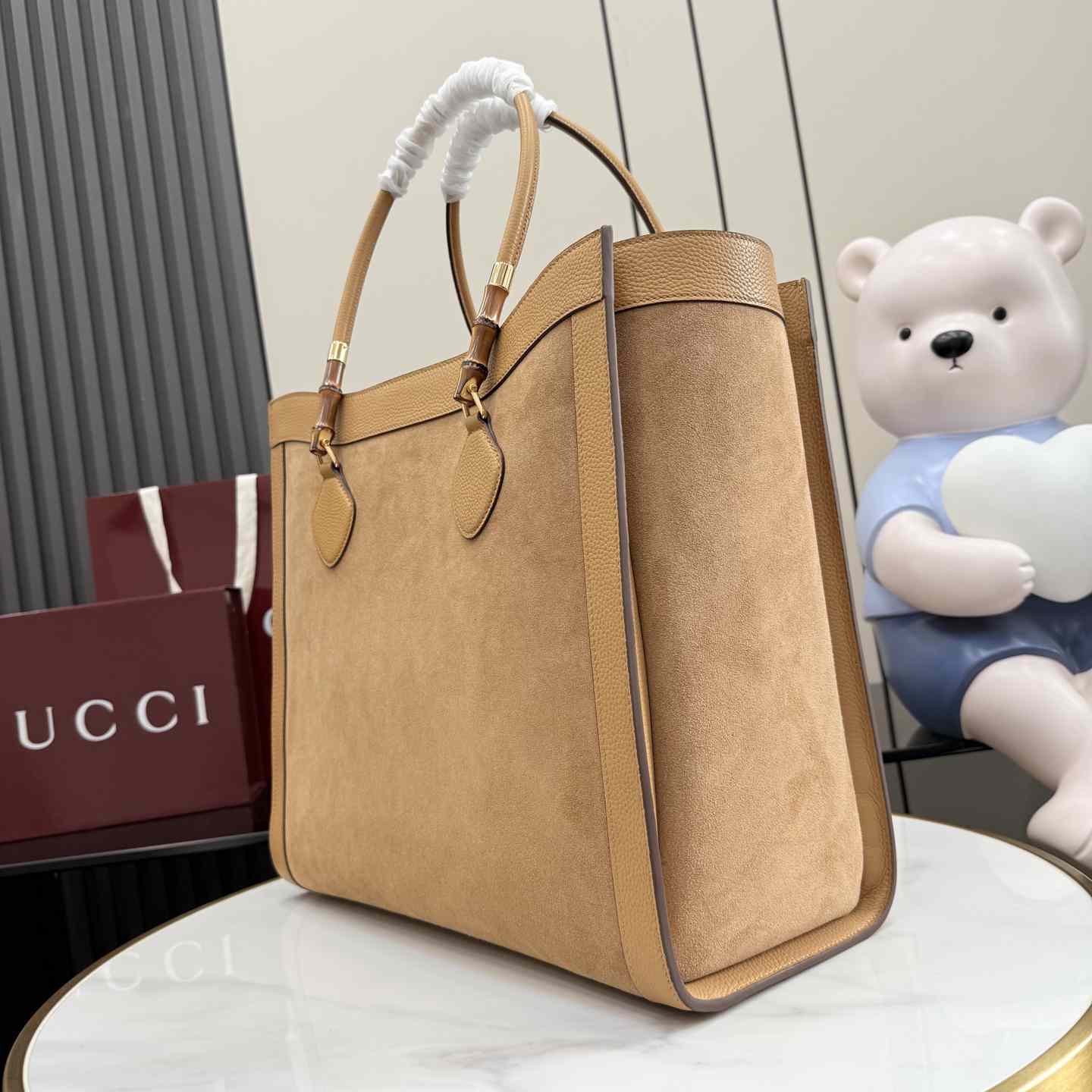 Gucci Bamboo Tote Large Bag A0022V - DesignerGu