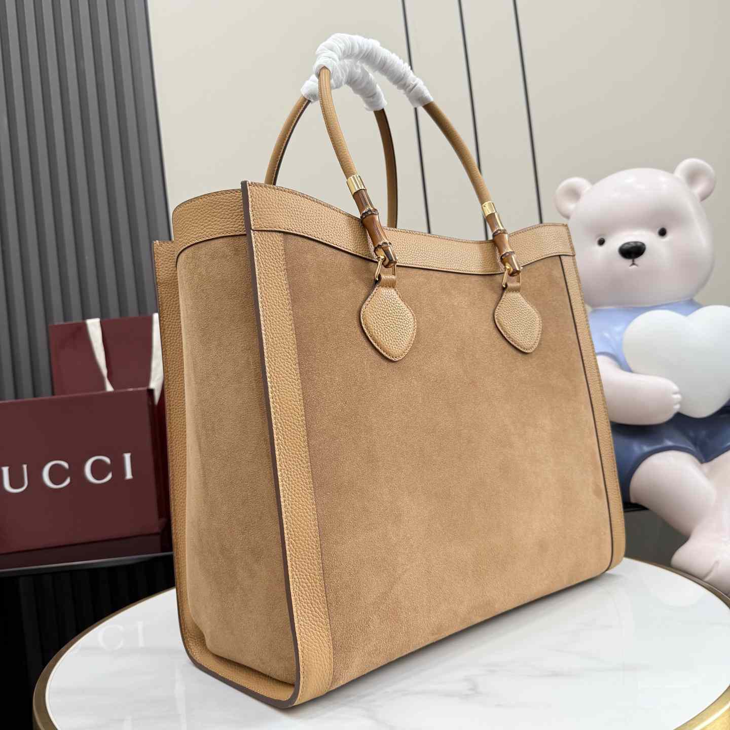 Gucci Bamboo Tote Large Bag A0022V - DesignerGu