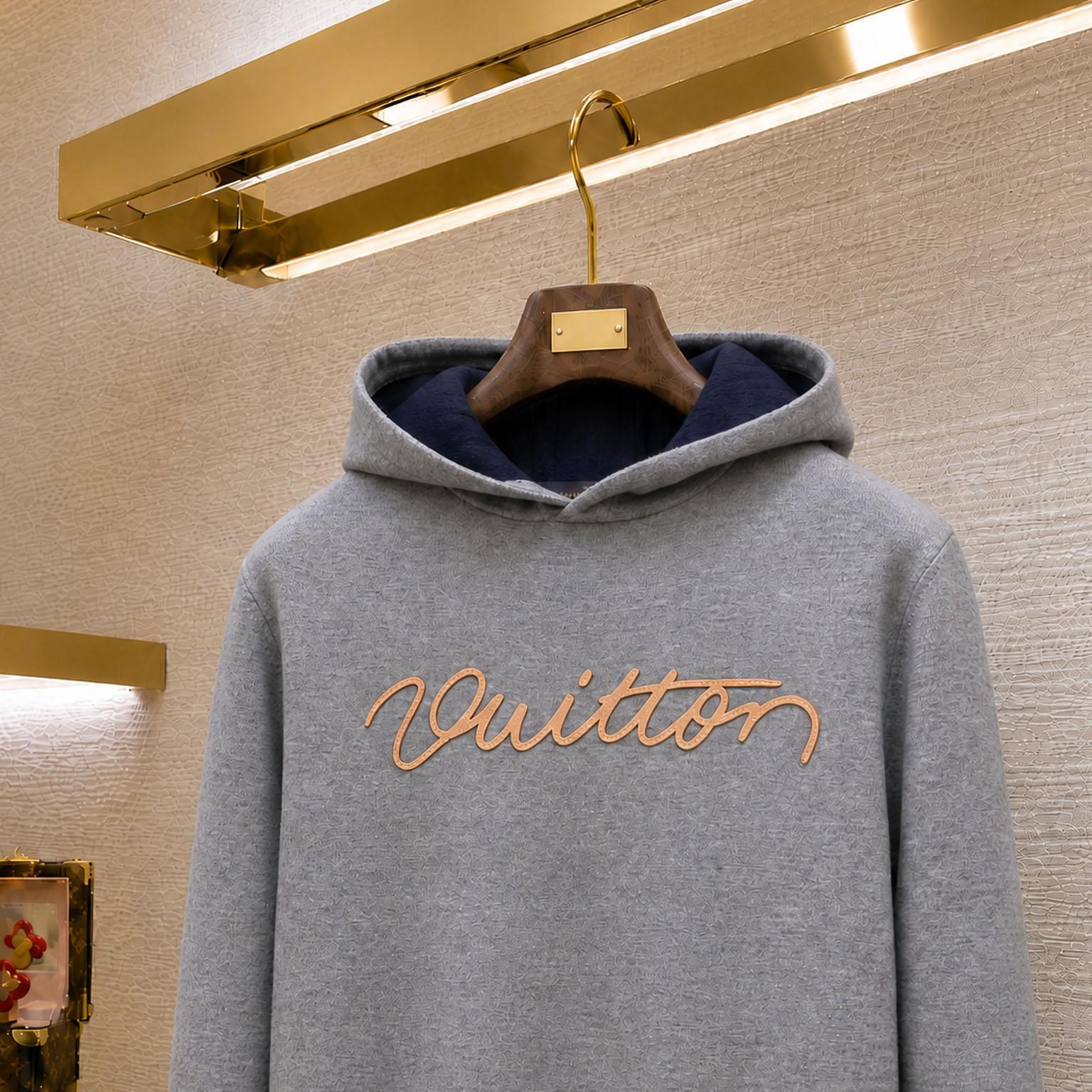 Louis Vuitton Signature Double Face Cashmere Hoodie - DesignerGu