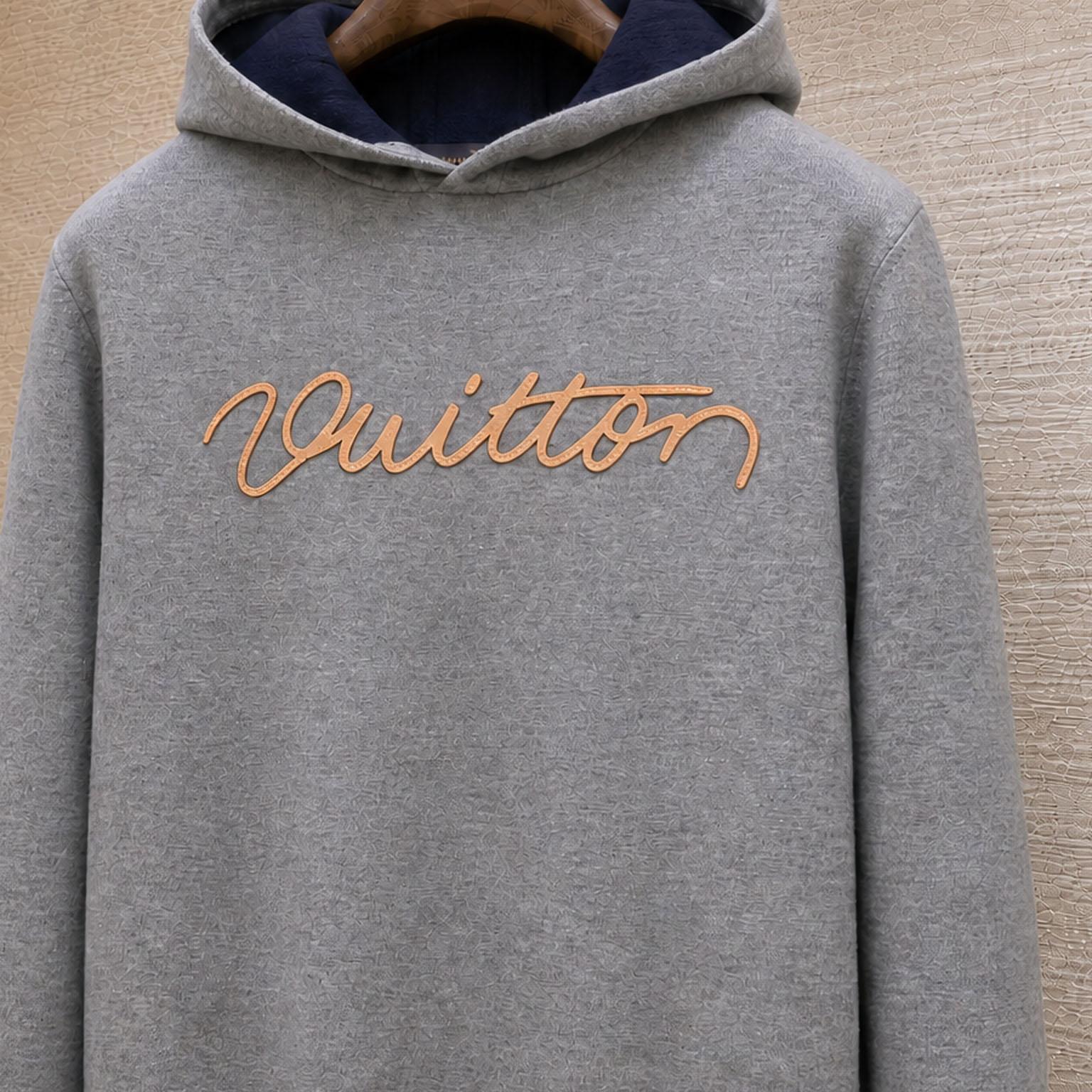 Louis Vuitton Signature Double Face Cashmere Hoodie - DesignerGu