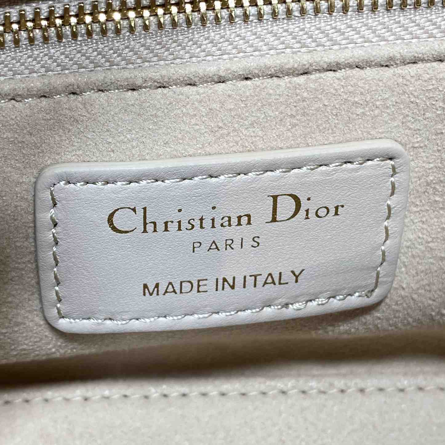 Dior Or Mini Lady Dior Bag With Chain - DesignerGu