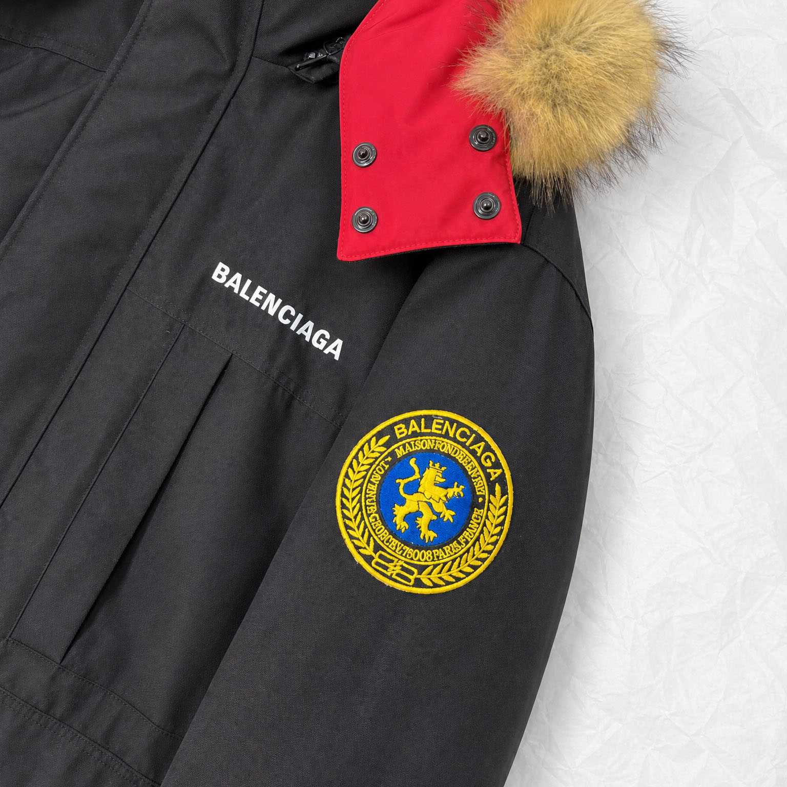 Balenciaga Faux-Fur-Trimmed Padded Jacket - DesignerGu
