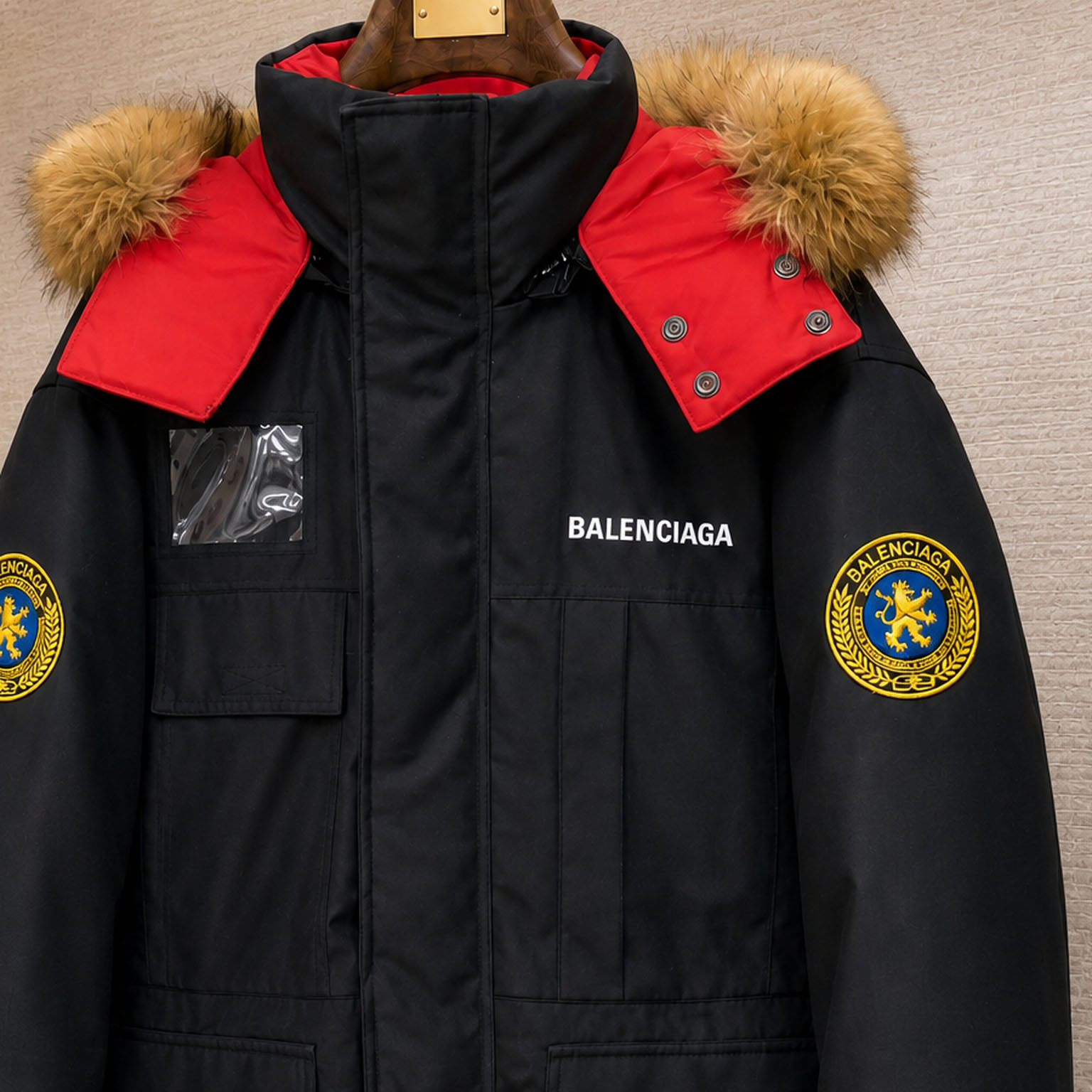 Balenciaga Faux-Fur-Trimmed Padded Jacket - DesignerGu