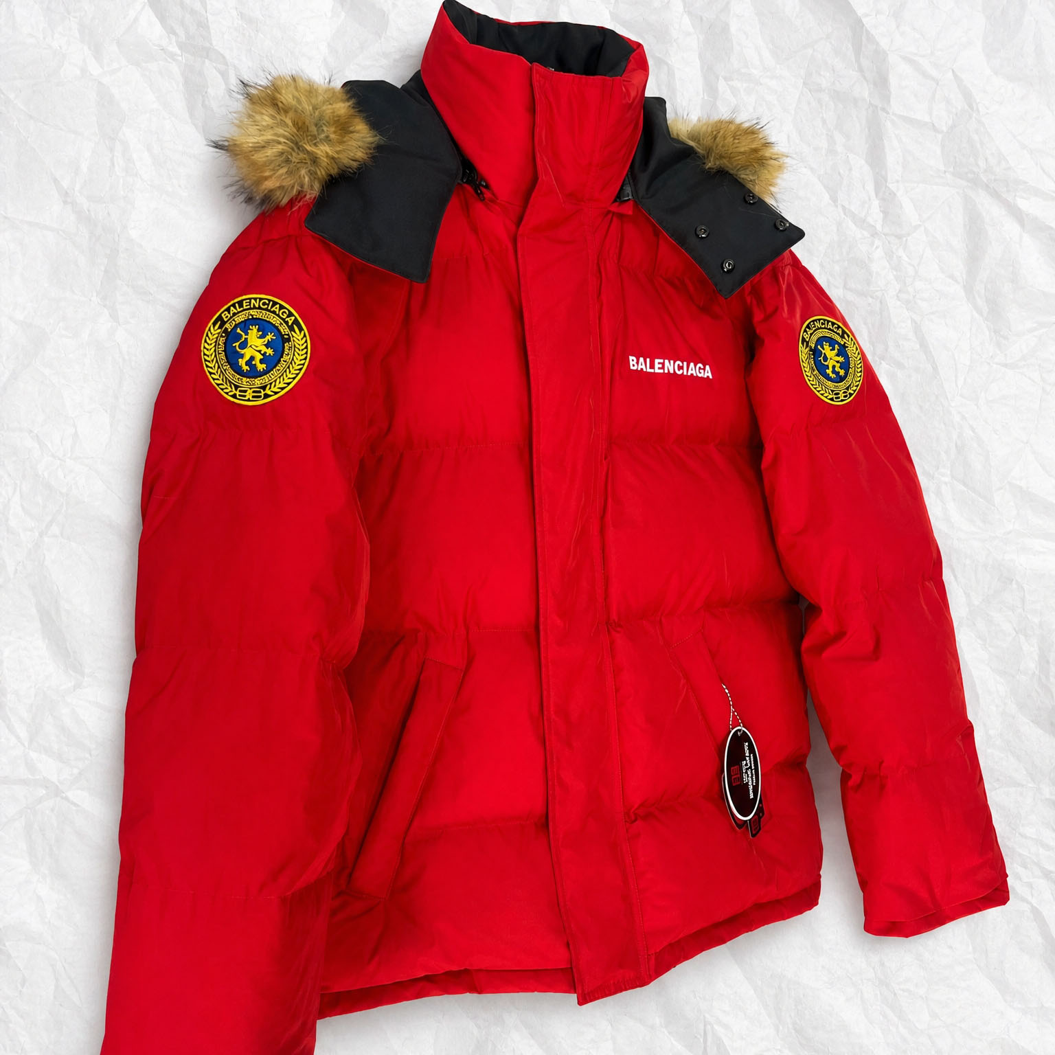 Balenciaga Faux-Fur-Trimmed Padded Jacket - DesignerGu