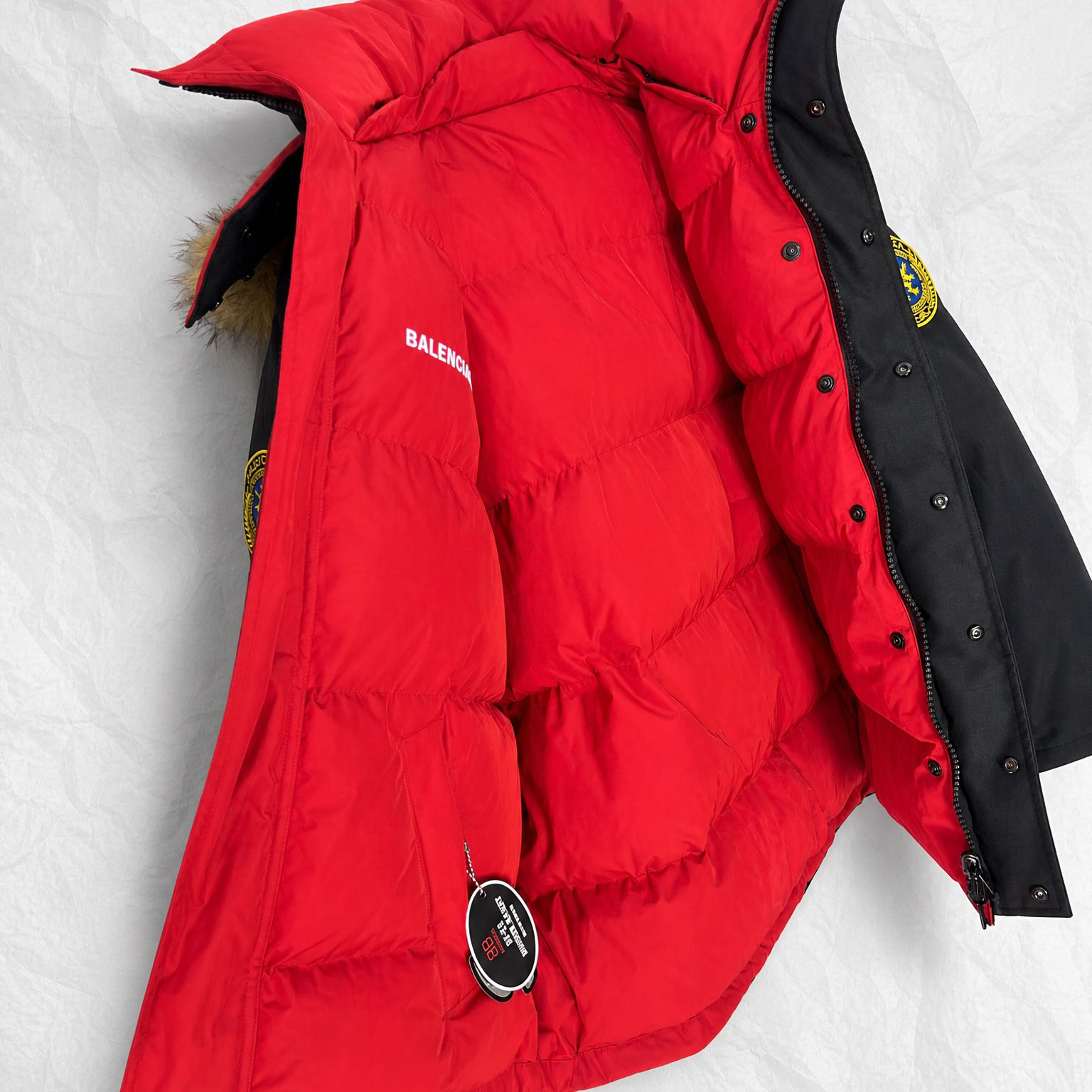 Balenciaga Faux-Fur-Trimmed Padded Jacket - DesignerGu
