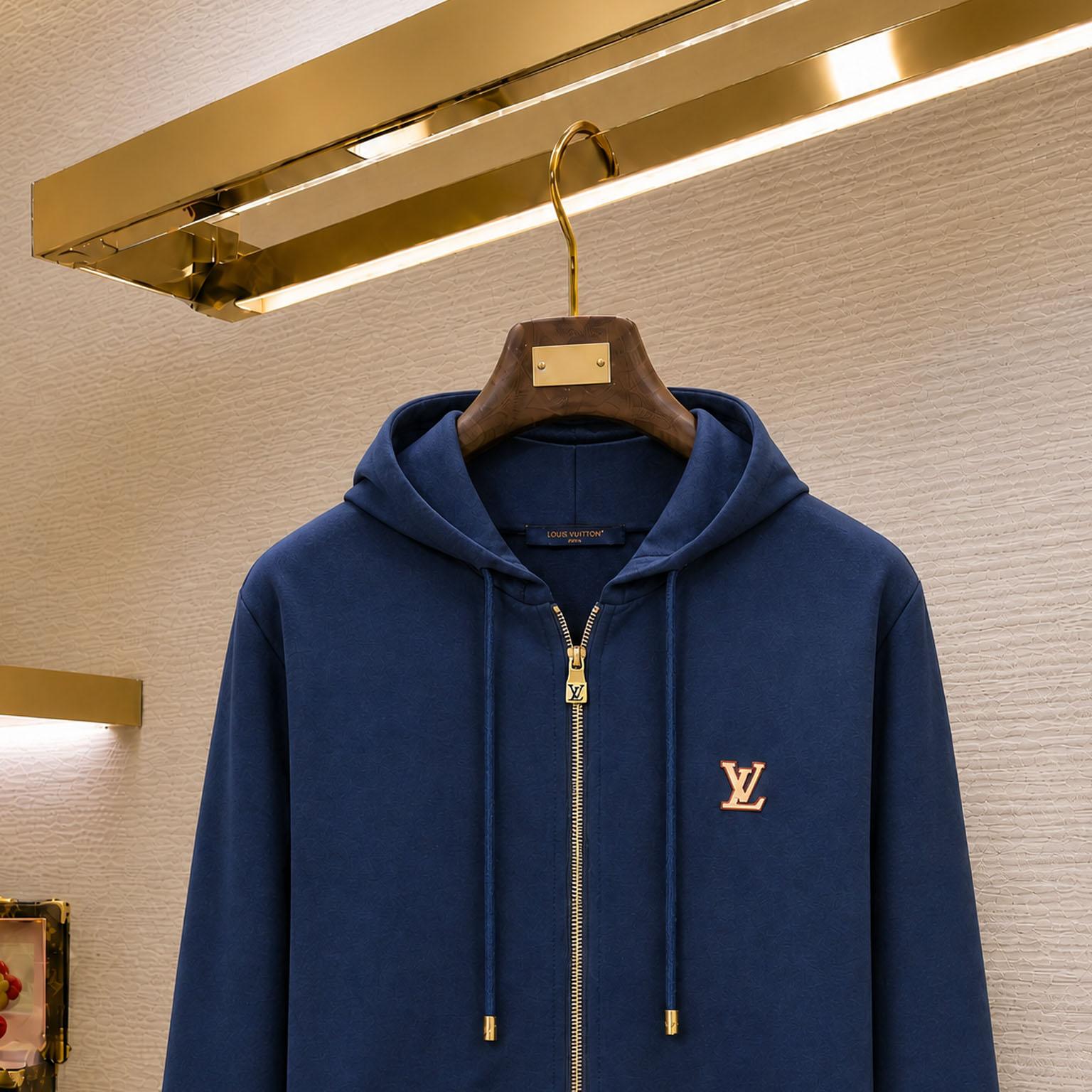Louis Vuitton LV Signature Zipped Hoodie 1AK7KF - DesignerGu