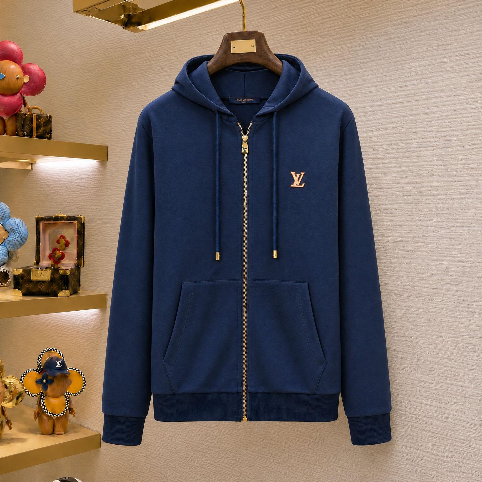 Louis Vuitton LV Signature Zipped Hoodie 1AK7KF - DesignerGu