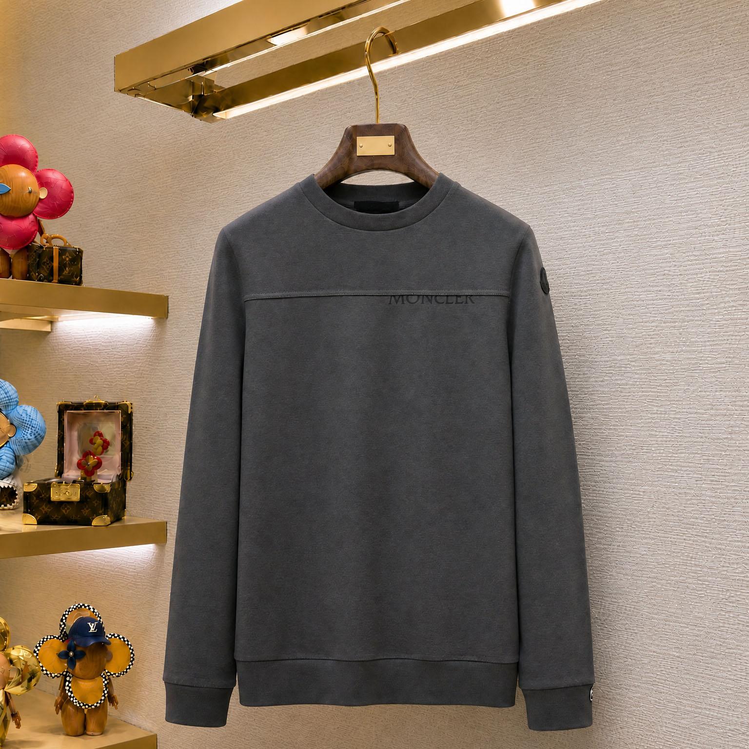Moncler Logo Cotton Sweatshirt - DesignerGu