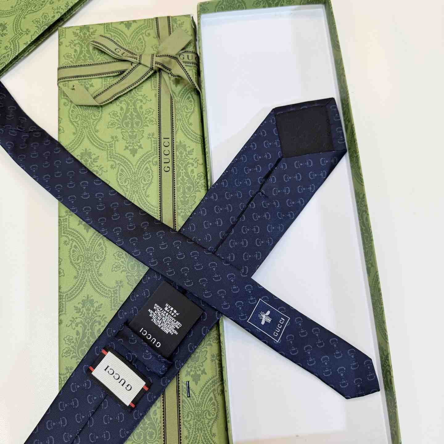 Gucci Horsebit Silk Jacquard Tie - DesignerGu