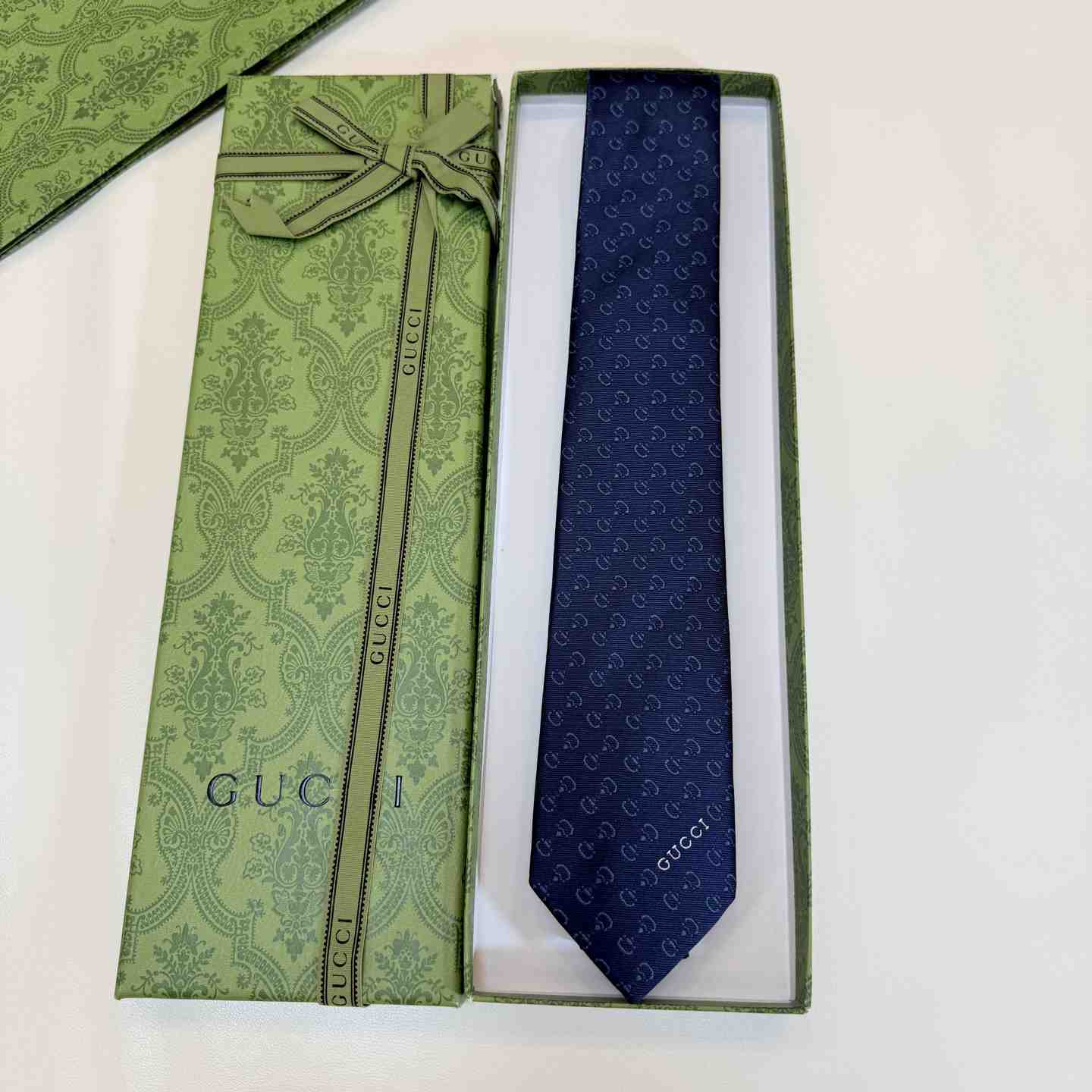 Gucci Horsebit Silk Jacquard Tie - DesignerGu