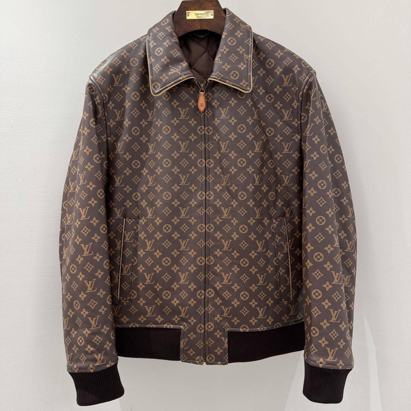 Louis Vuitton Monogram Padded Leather Blouson - DesignerGu