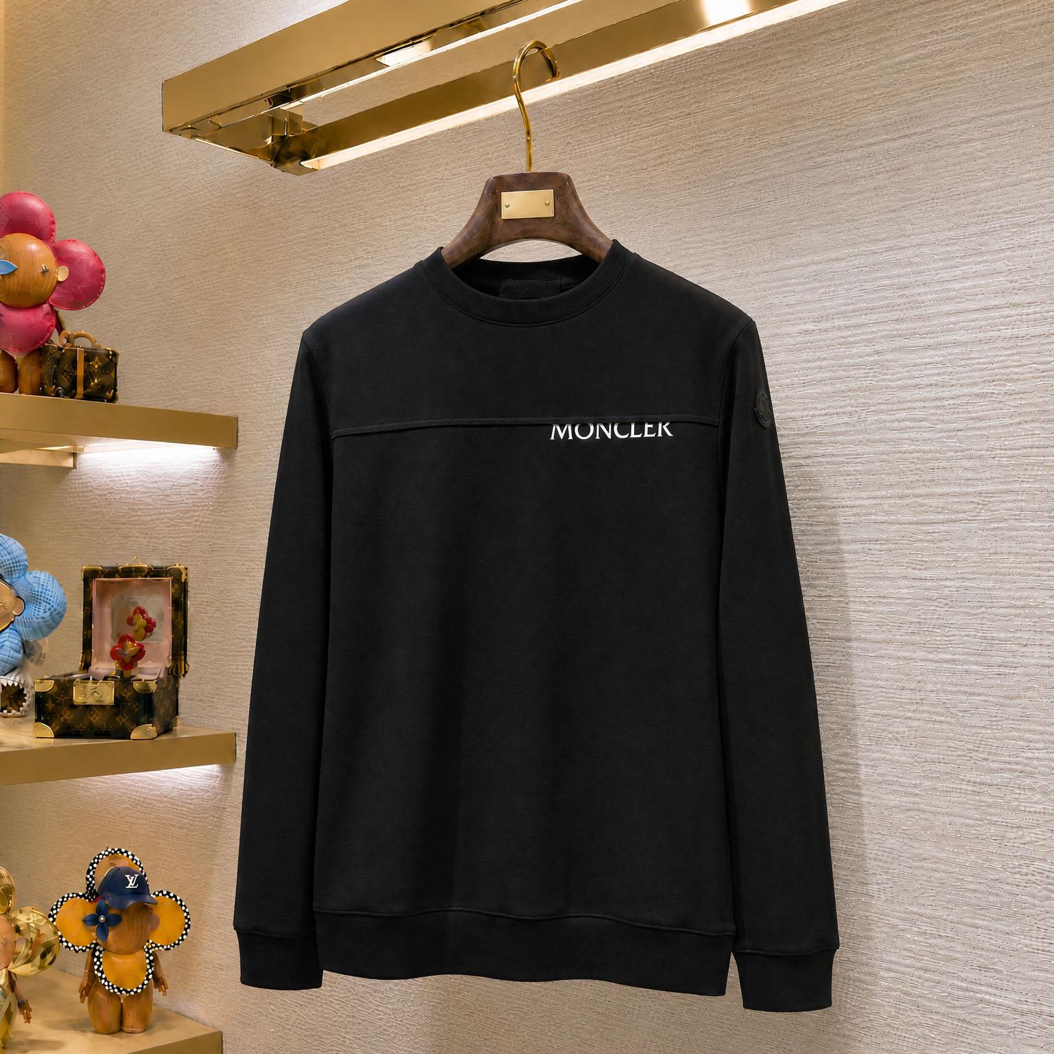 Moncler Logo Cotton Sweatshirt - DesignerGu