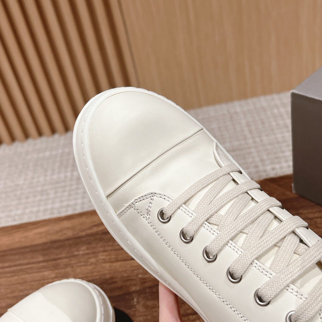 Rick Owens Porterville Low 'Milk' - DesignerGu