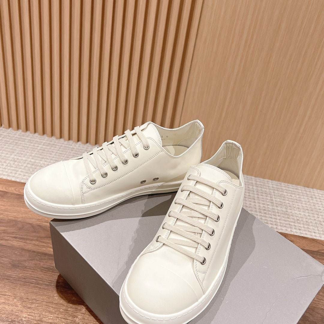 Rick Owens Porterville Low 'Milk' - DesignerGu