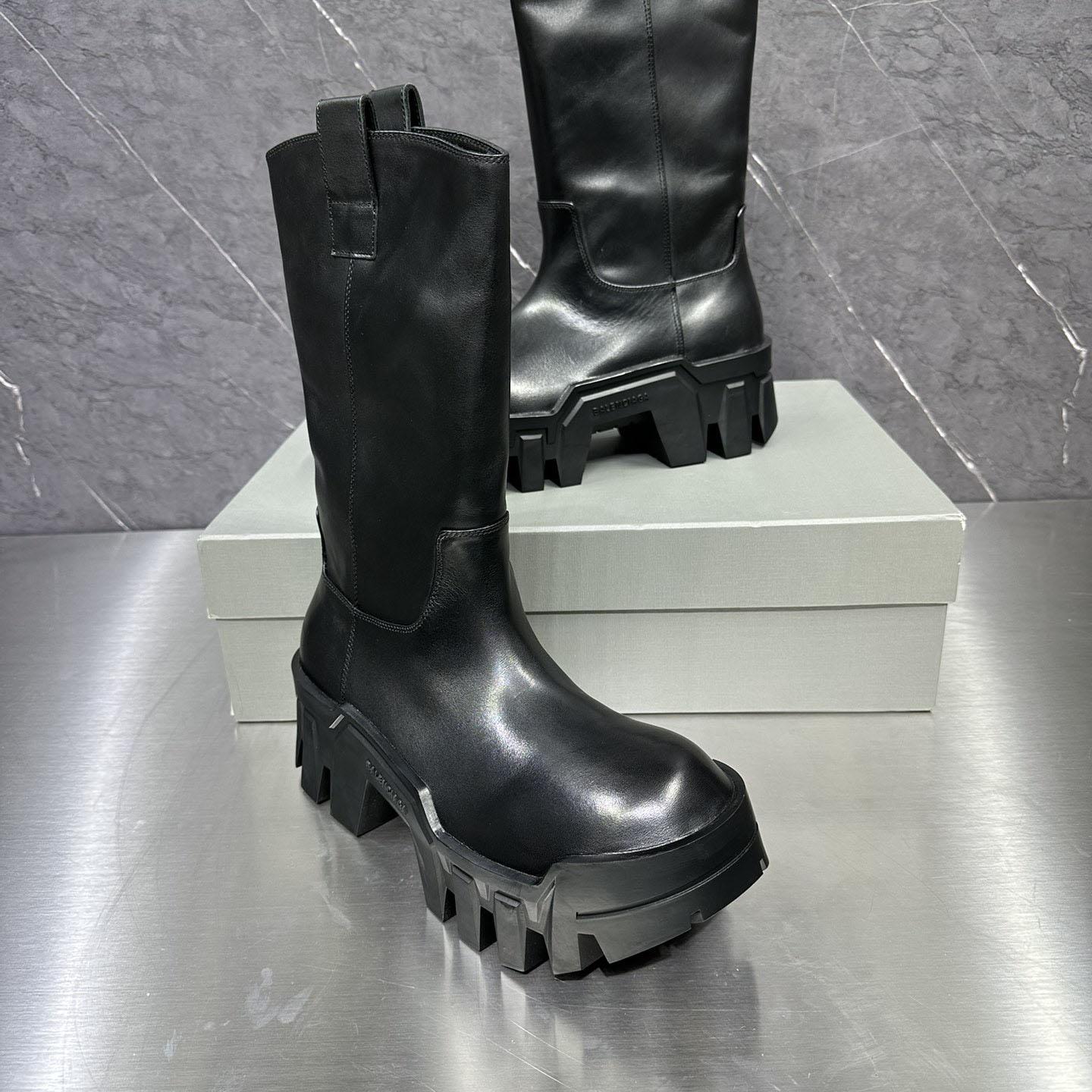 Balenciaga Bulldozer Leather Boots - DesignerGu