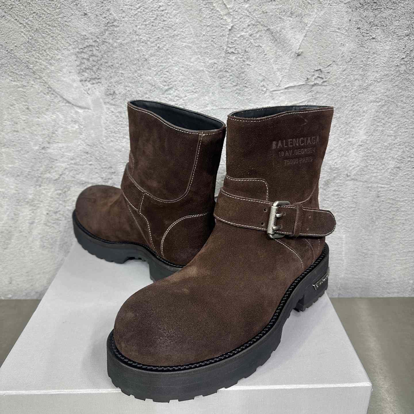 Balenciaga Venom Mini Bootie In Light Espresso - DesignerGu