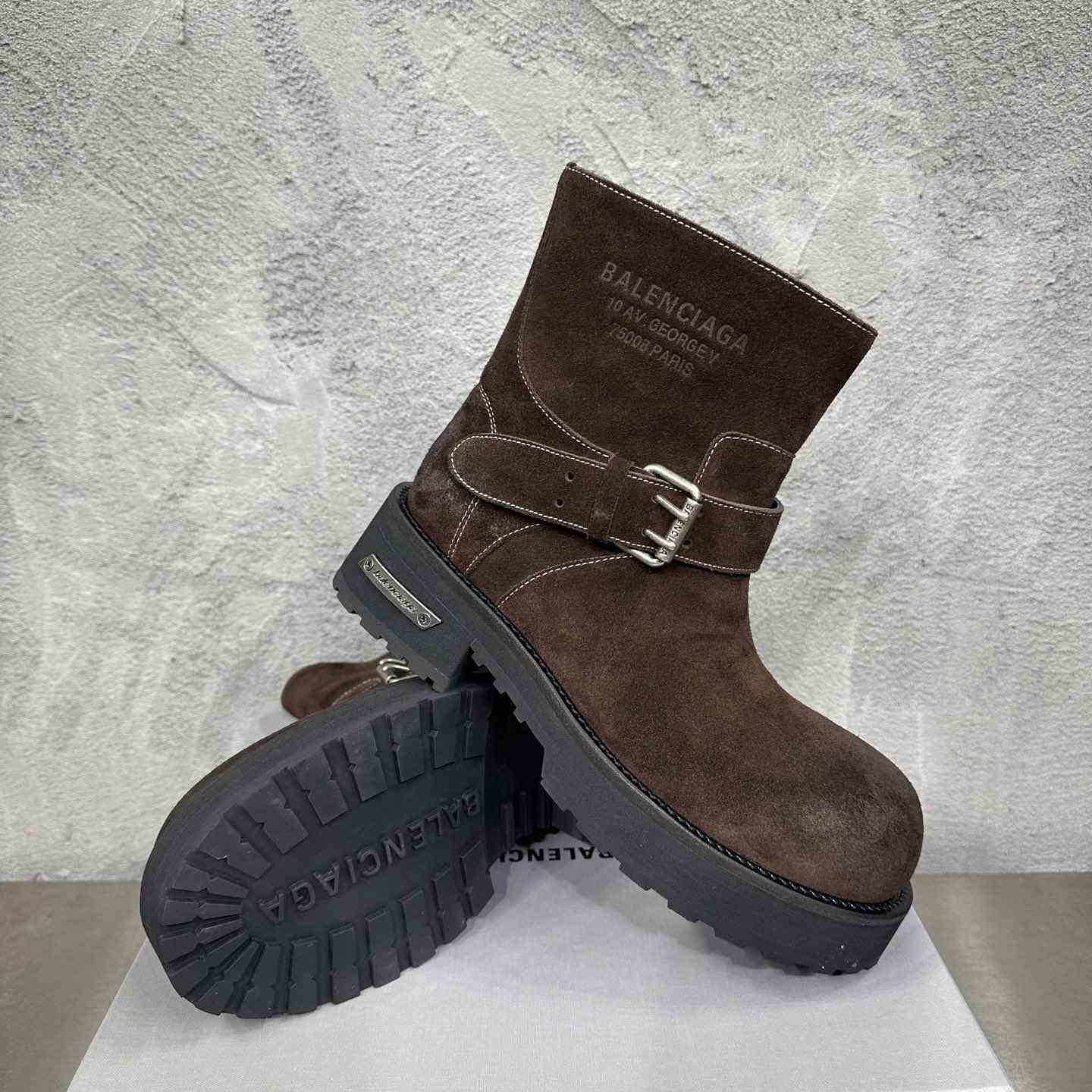 Balenciaga Venom Mini Bootie In Light Espresso - DesignerGu