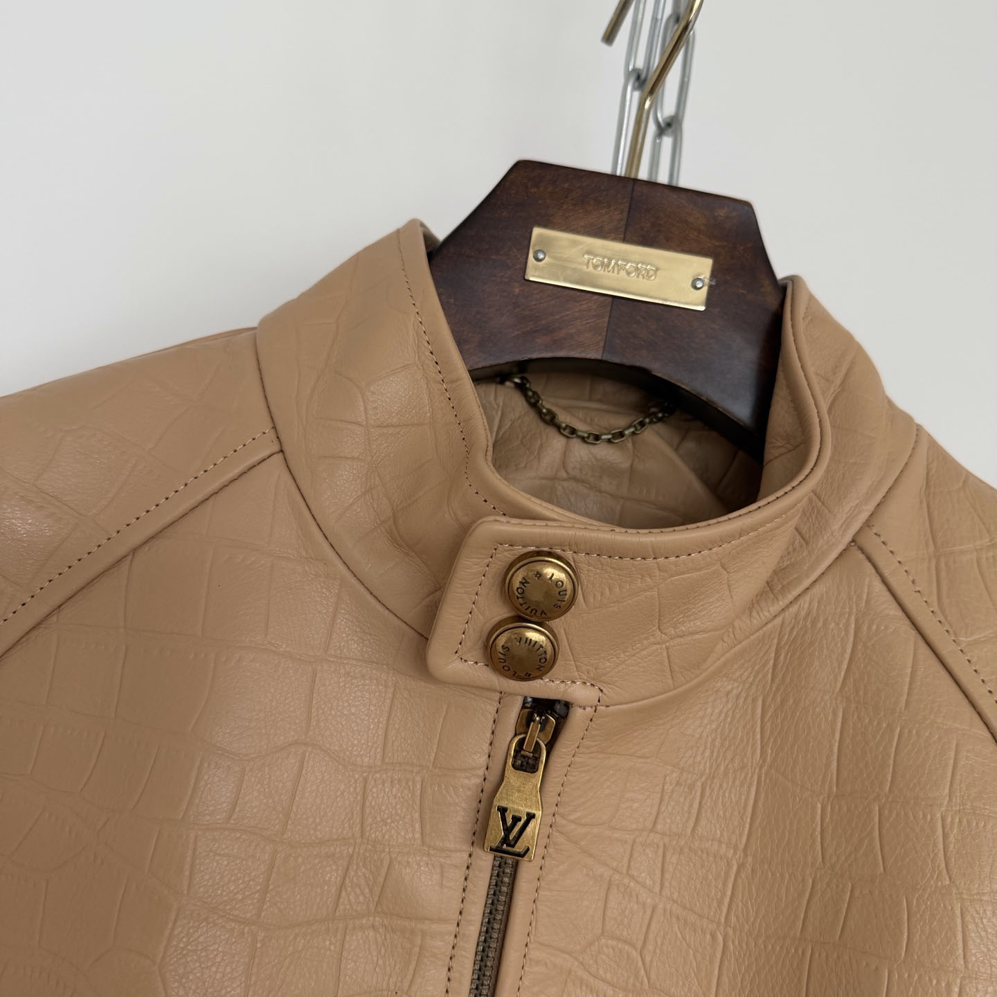 Louis Vuitton Leather Jacket - DesignerGu