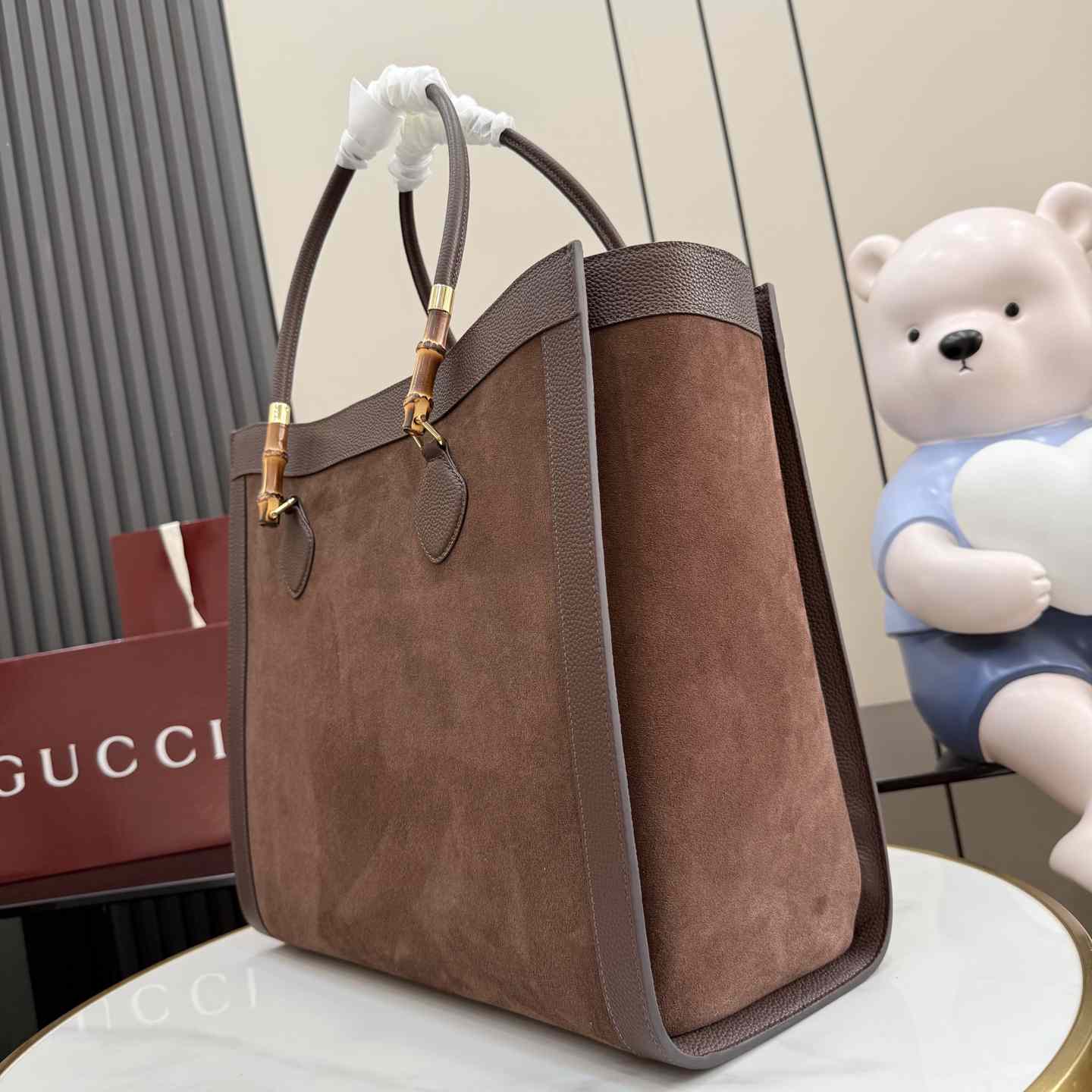 Gucci Bamboo Tote Large Bag A0022V - DesignerGu