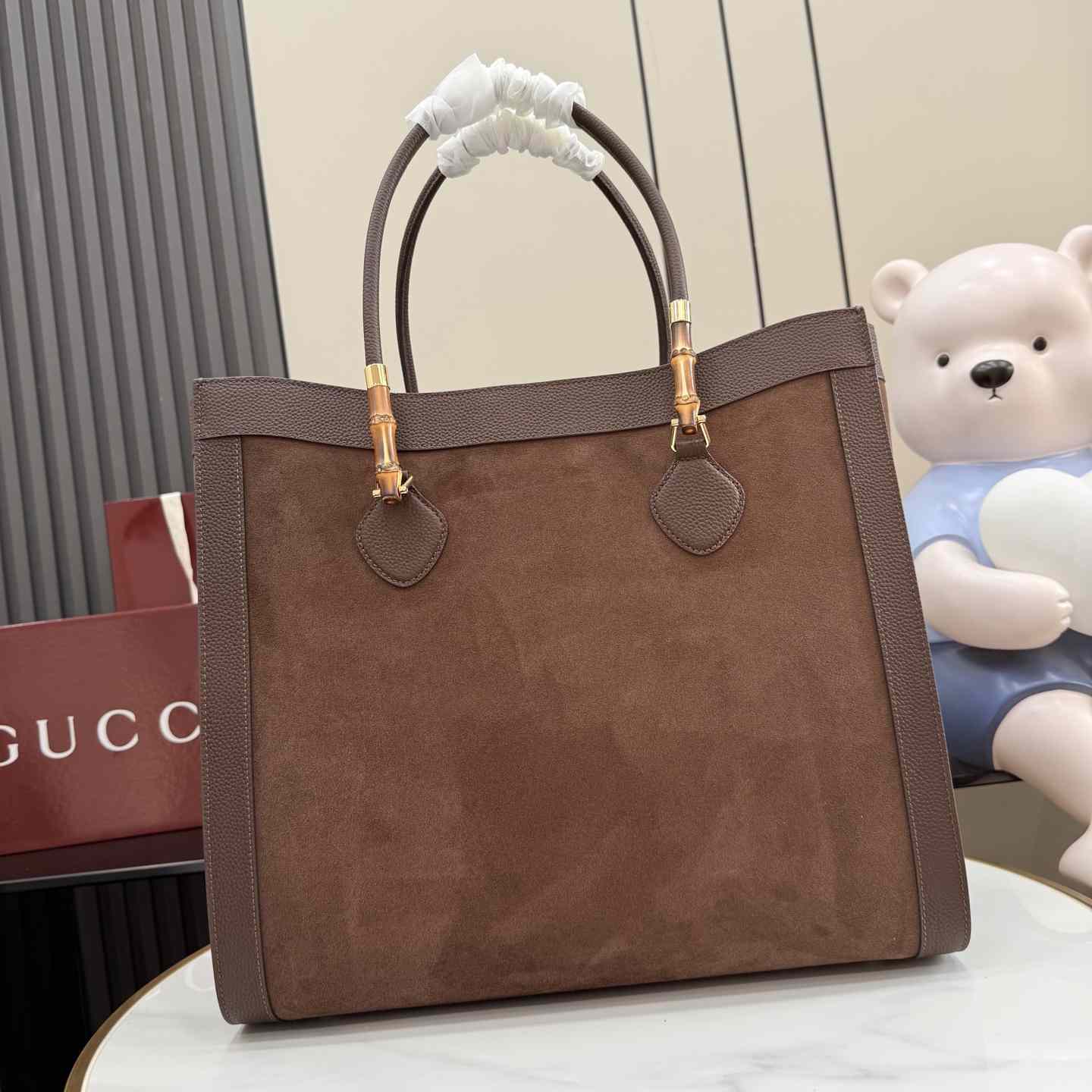 Gucci Bamboo Tote Large Bag A0022V - DesignerGu