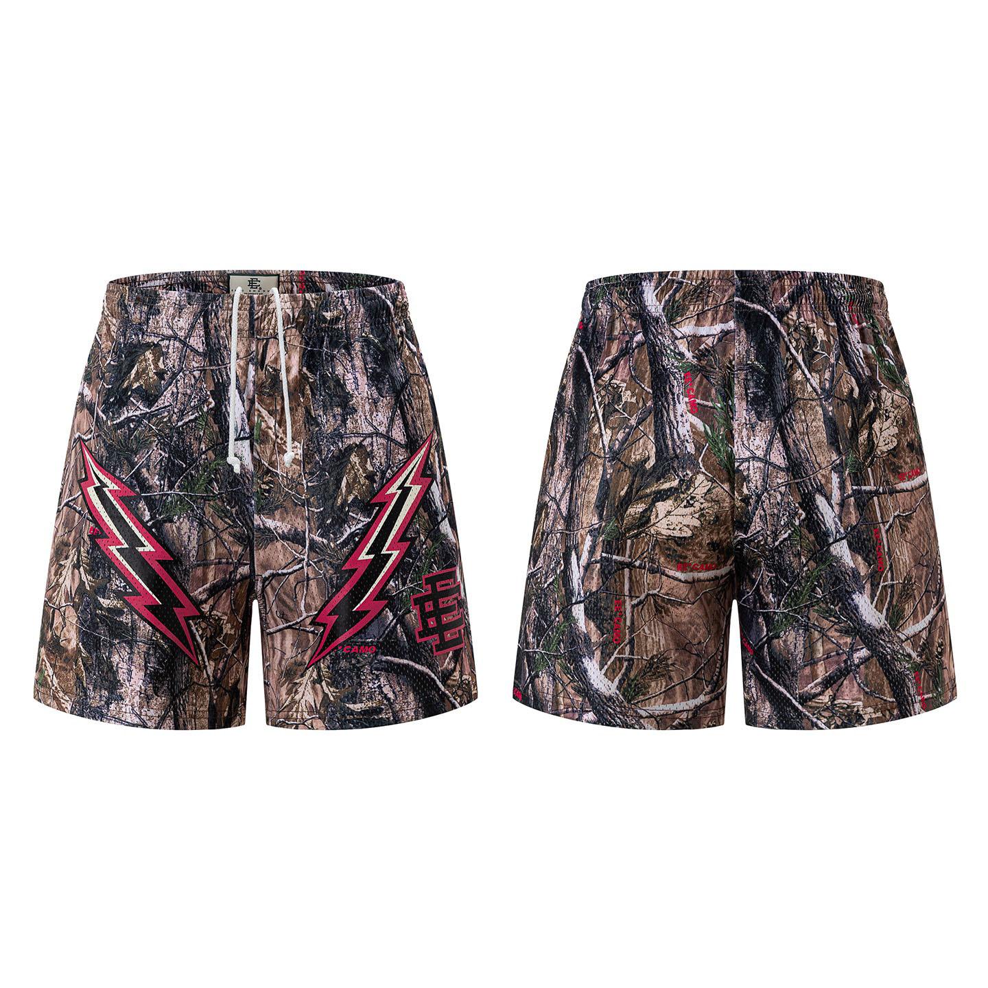 Eric Emanuel EE Basic Short 'Camo/Black/Pink Lightning' - DesignerGu