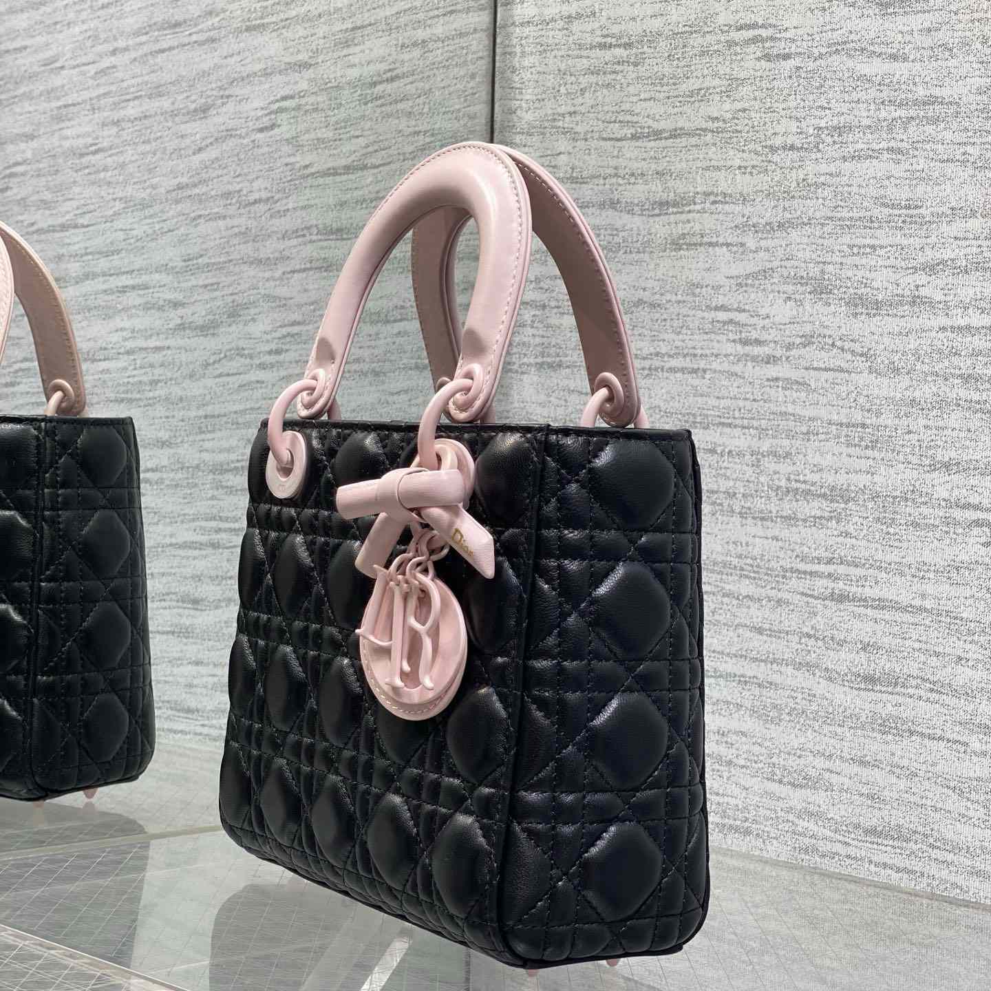 Dior Small Lady Dior Bag With Strap - DesignerGu