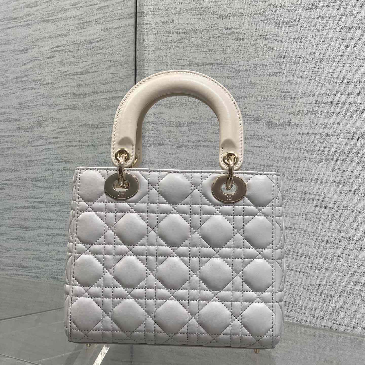 Dior Small Lady Dior Bag With Strap - DesignerGu
