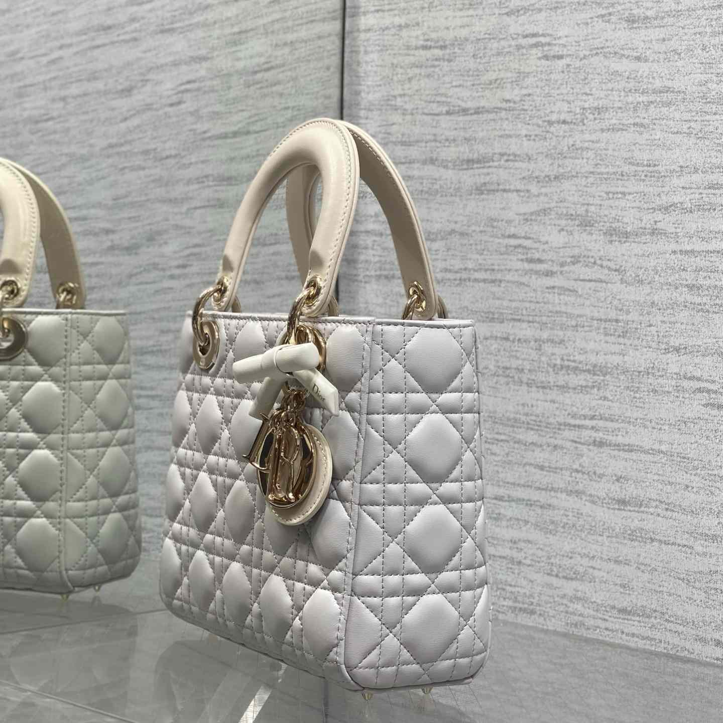 Dior Small Lady Dior Bag With Strap - DesignerGu