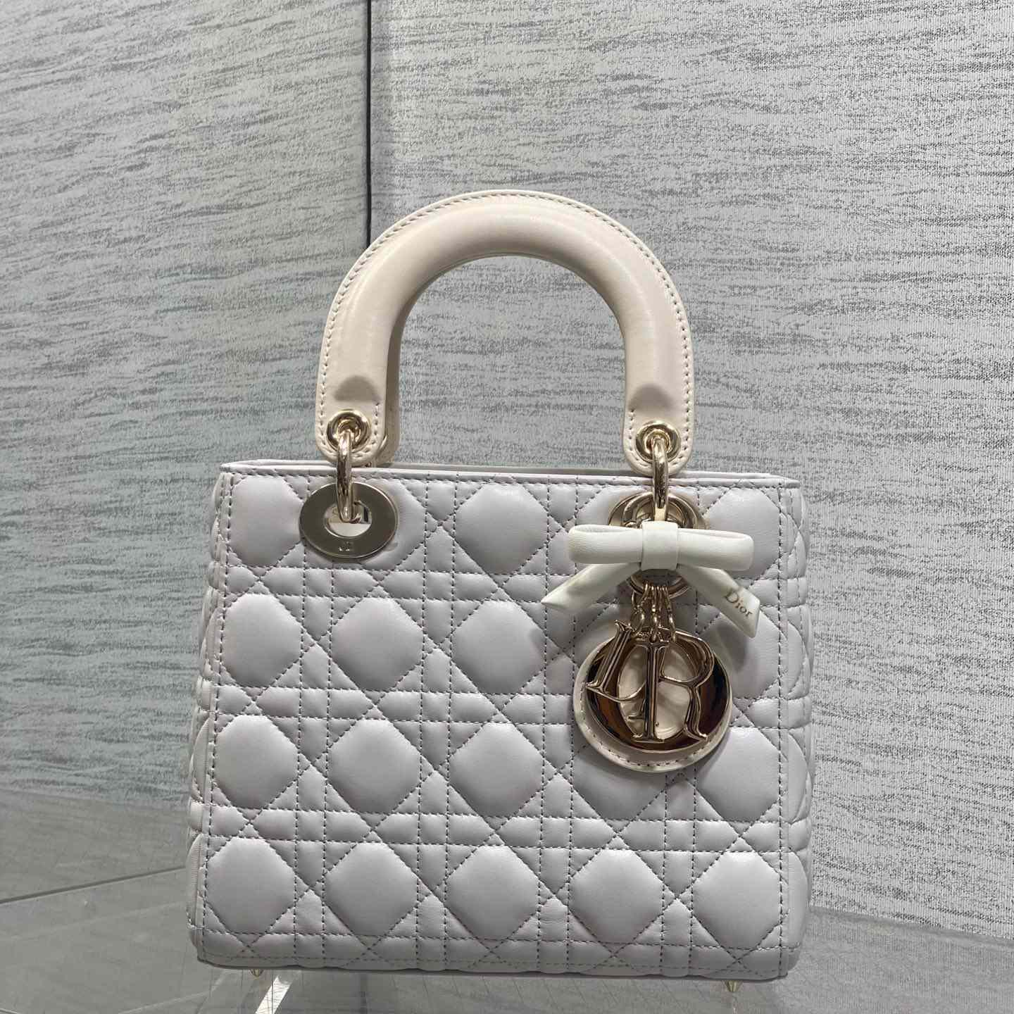 Dior Small Lady Dior Bag With Strap - DesignerGu