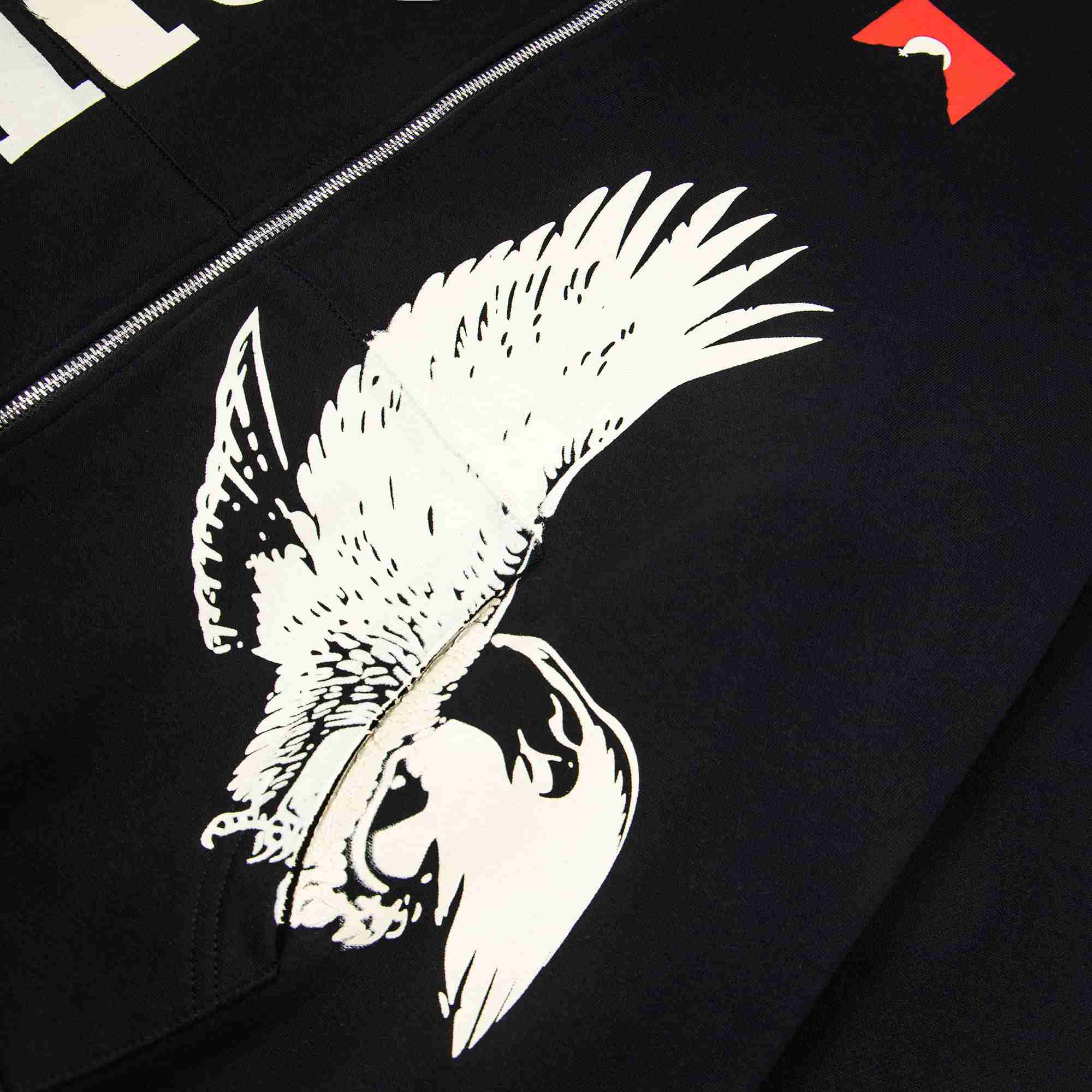 Rhude Eagle Pass Zip-Up Hoodie - DesignerGu