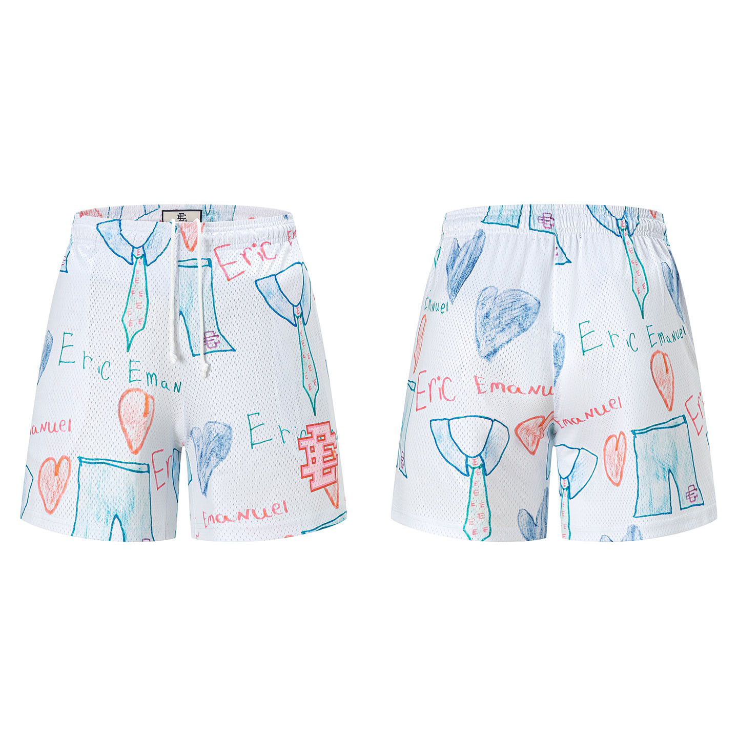 Eric Emanuel Father's Day Print Basic Shorts - DesignerGu