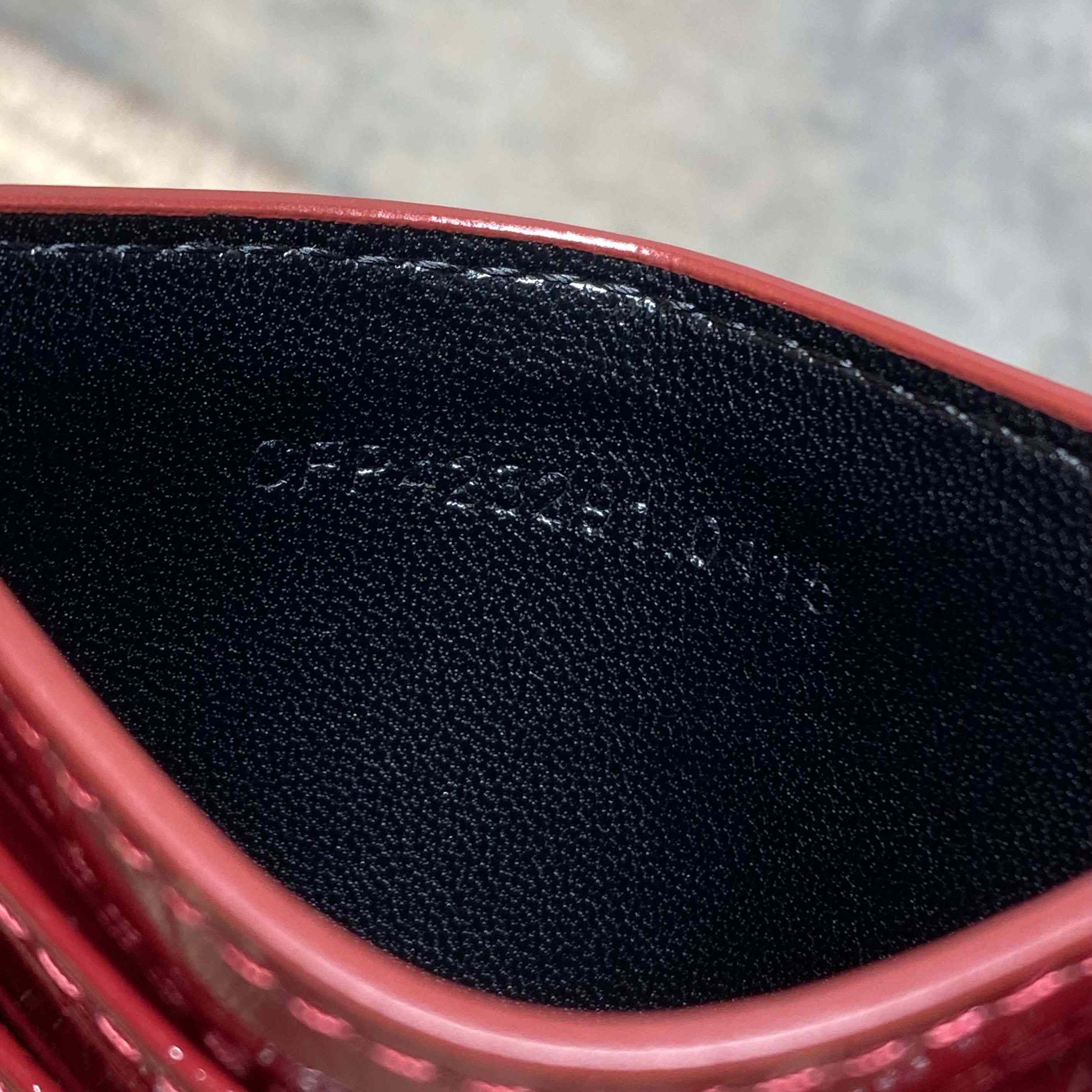 Saint Laurent Cassandre Card Case In Crocodile-Embossed Shiny Leather - DesignerGu