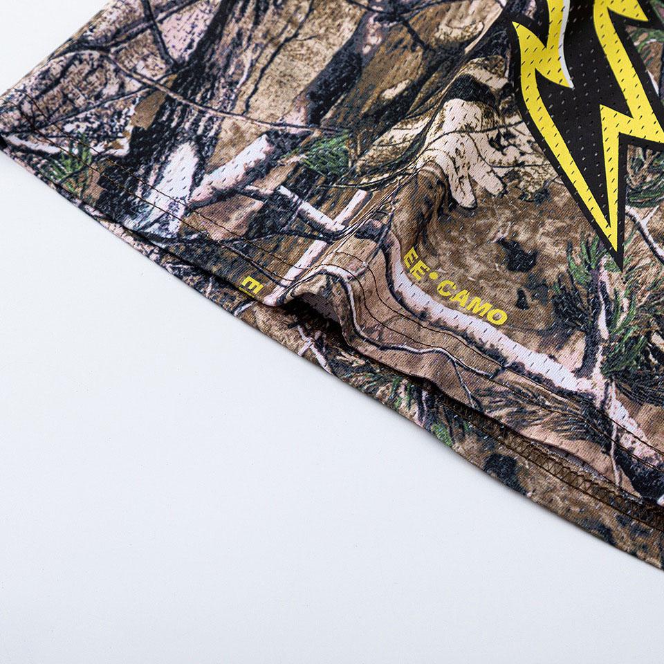 Eric Emanuel EE Basic Tree-Camo Lightning-Bolt Print Shorts - DesignerGu