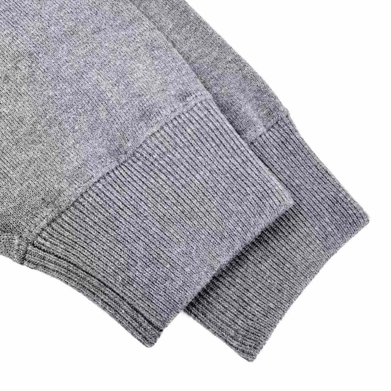 Miu Miu Half-zip Embroidered-Logo Sweater - DesignerGu
