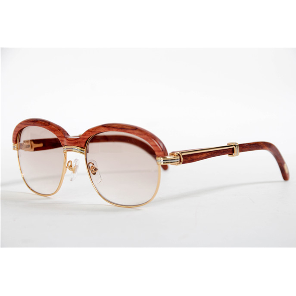 Cartier 1116679 Sunglasses In Gold Brown Gradient - 