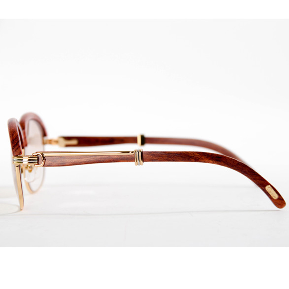 Cartier 1116679 Sunglasses In Gold Brown Gradient - 