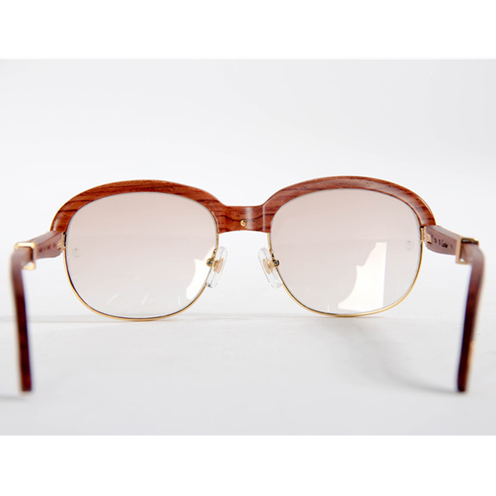 Cartier 1116679 Sunglasses In Gold Brown Gradient - 