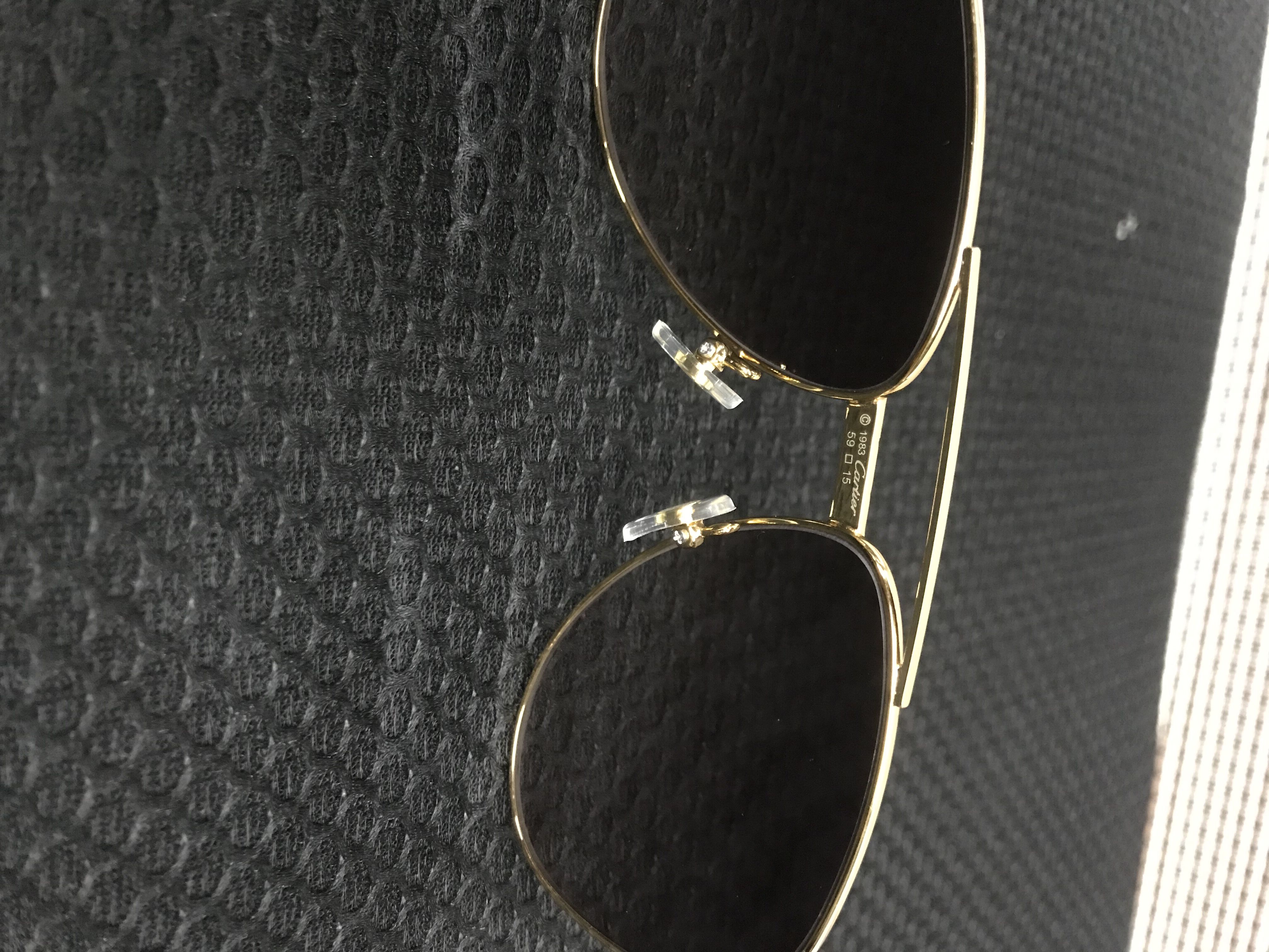 Cartier 1324912 Sunglasses In Gold Grey Gradient - 