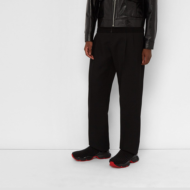 Christian Louboutin Spike-embellished Neoprene Sock Trainers - 