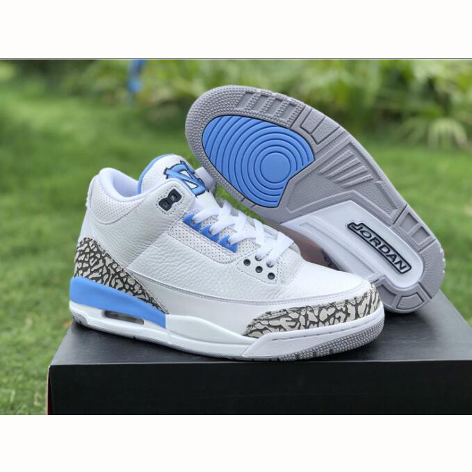 Jordan Air Jordan 3 UNC Mens Basketball Sneaker - DesignerGu