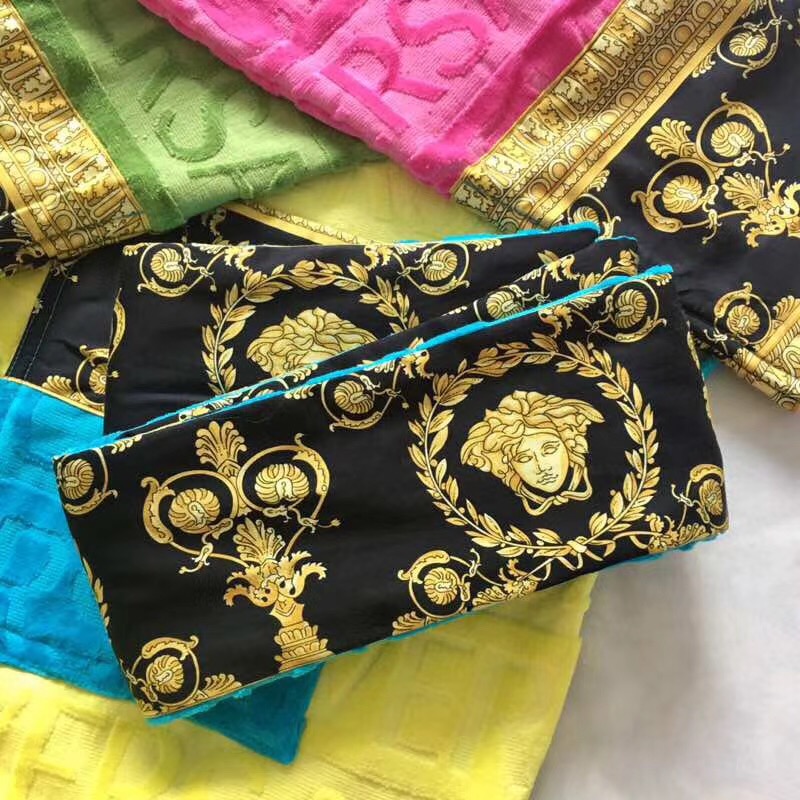 Versace I Love Baroque Bathrobe Multicolour - DesignerGu