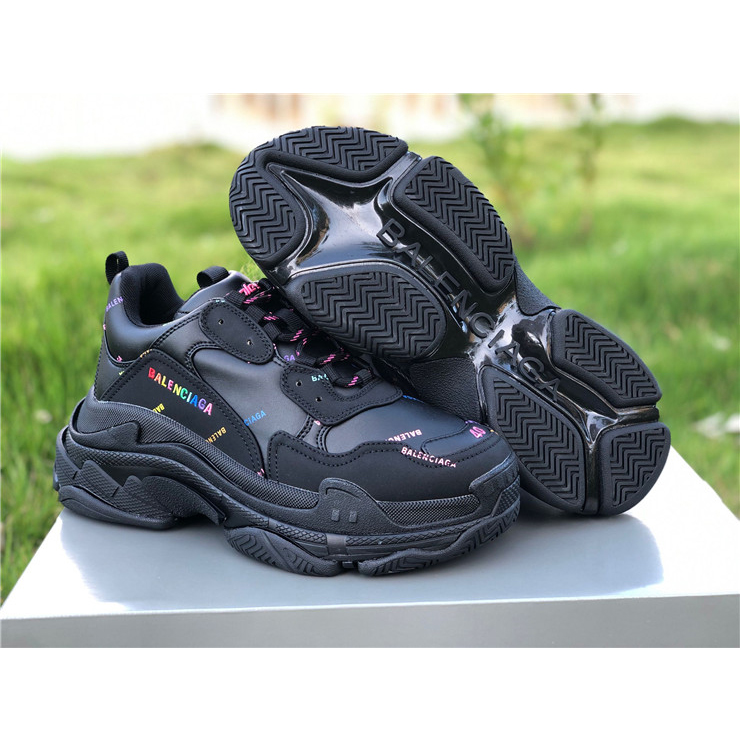 Balenciaga Allover Logo Triple S Sneaker - 
