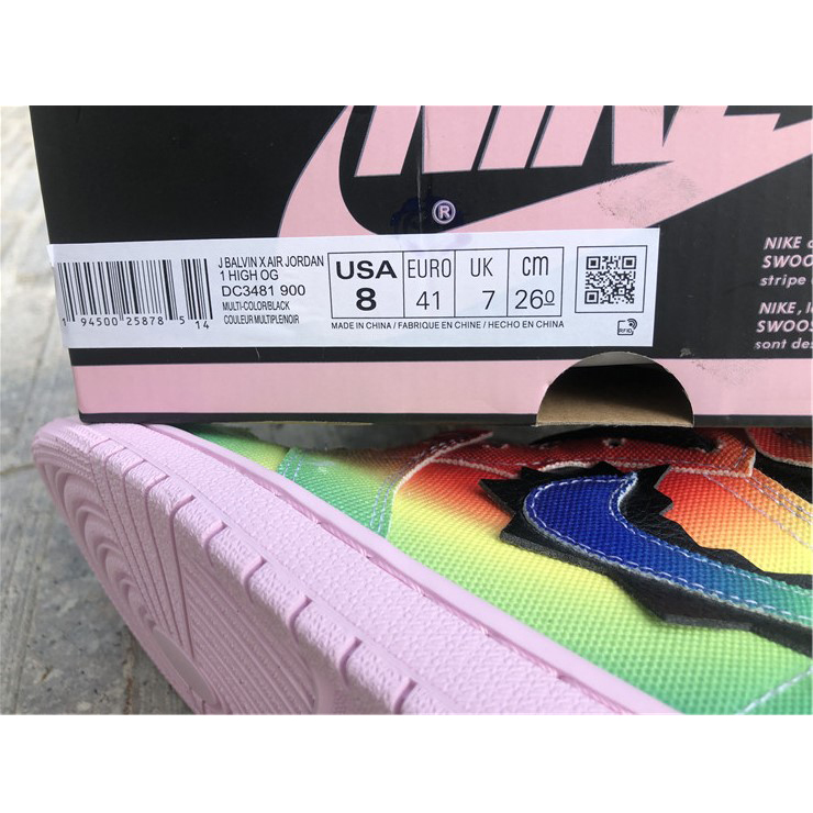 Jordan J Balvin Air 1 High OG Sneaker - 