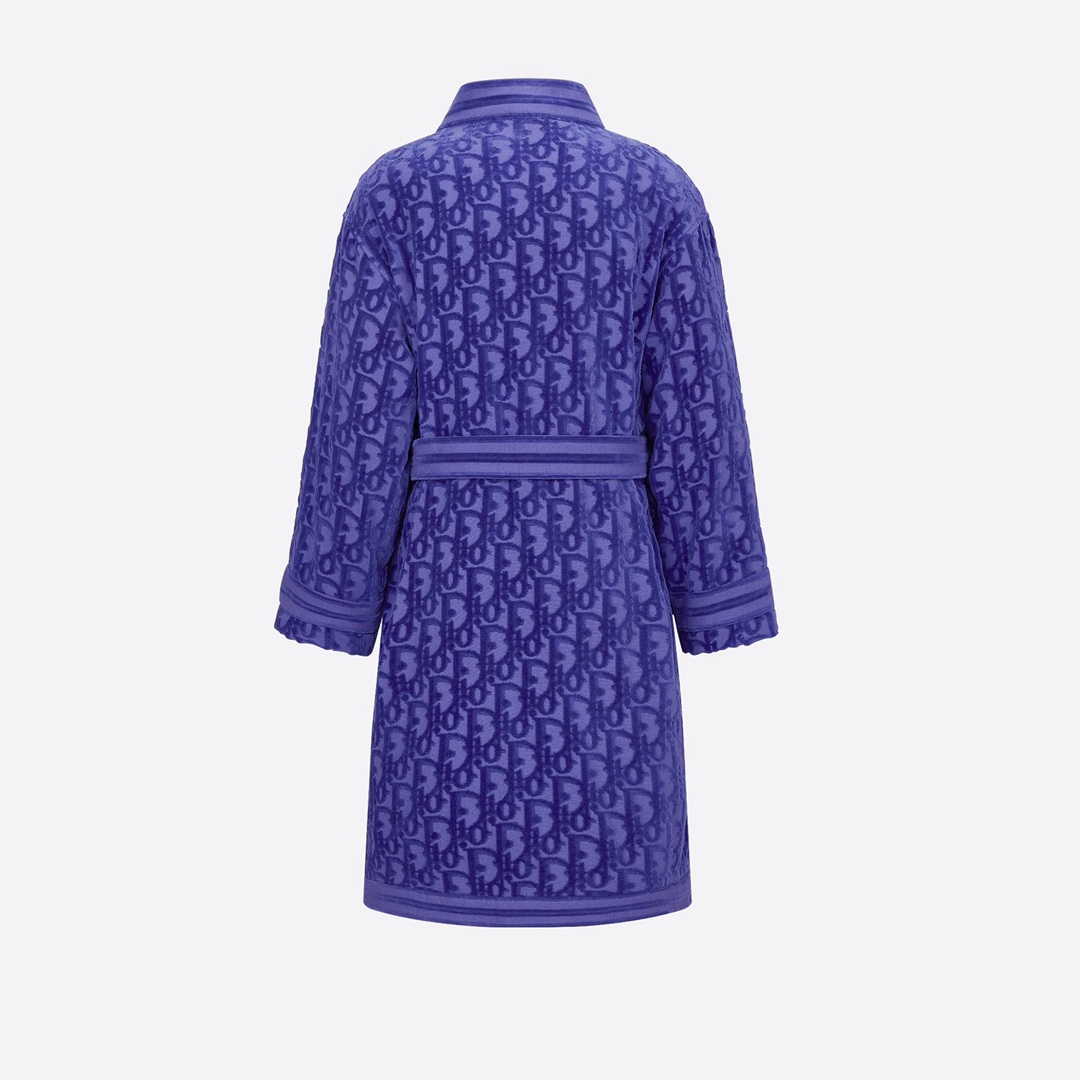 Dior Oblique Bathrobe In Purple - 
