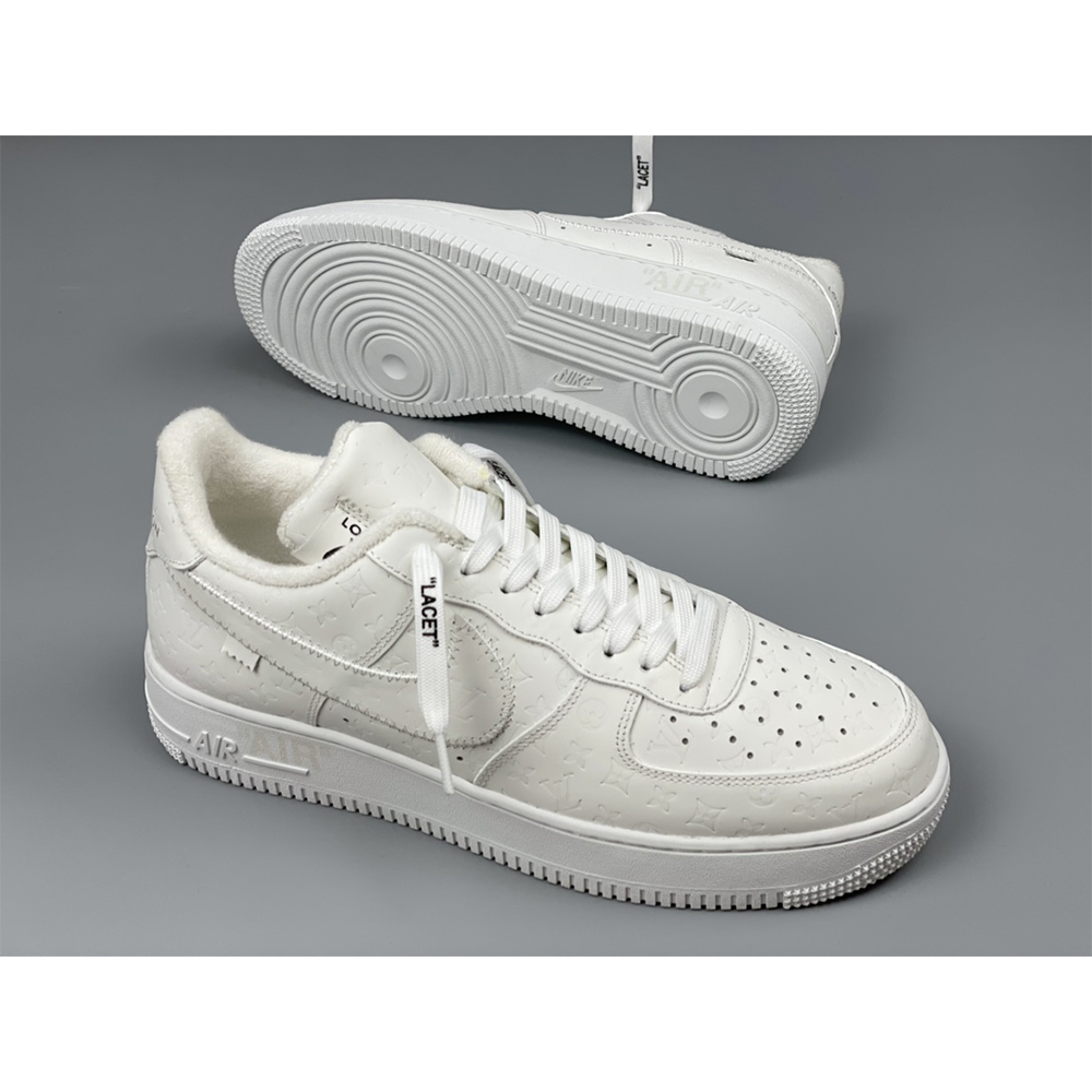 Louis Vuitton  X Nike Air Force 1 Sneaker All White - 