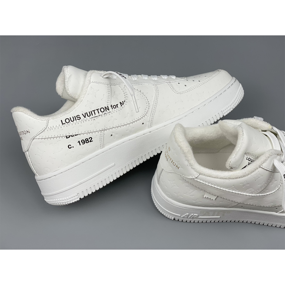 Louis Vuitton  X Nike Air Force 1 Sneaker All White - 