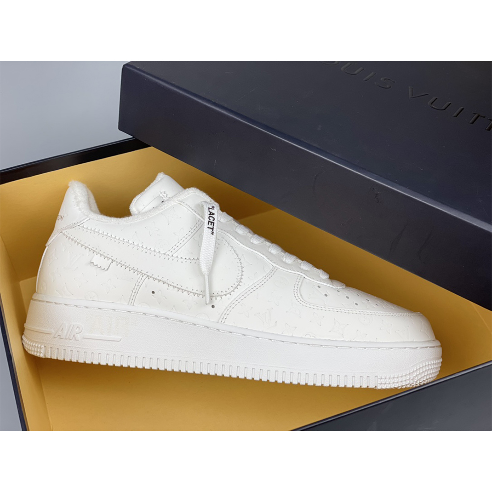 Louis Vuitton  X Nike Air Force 1 Sneaker All White - 