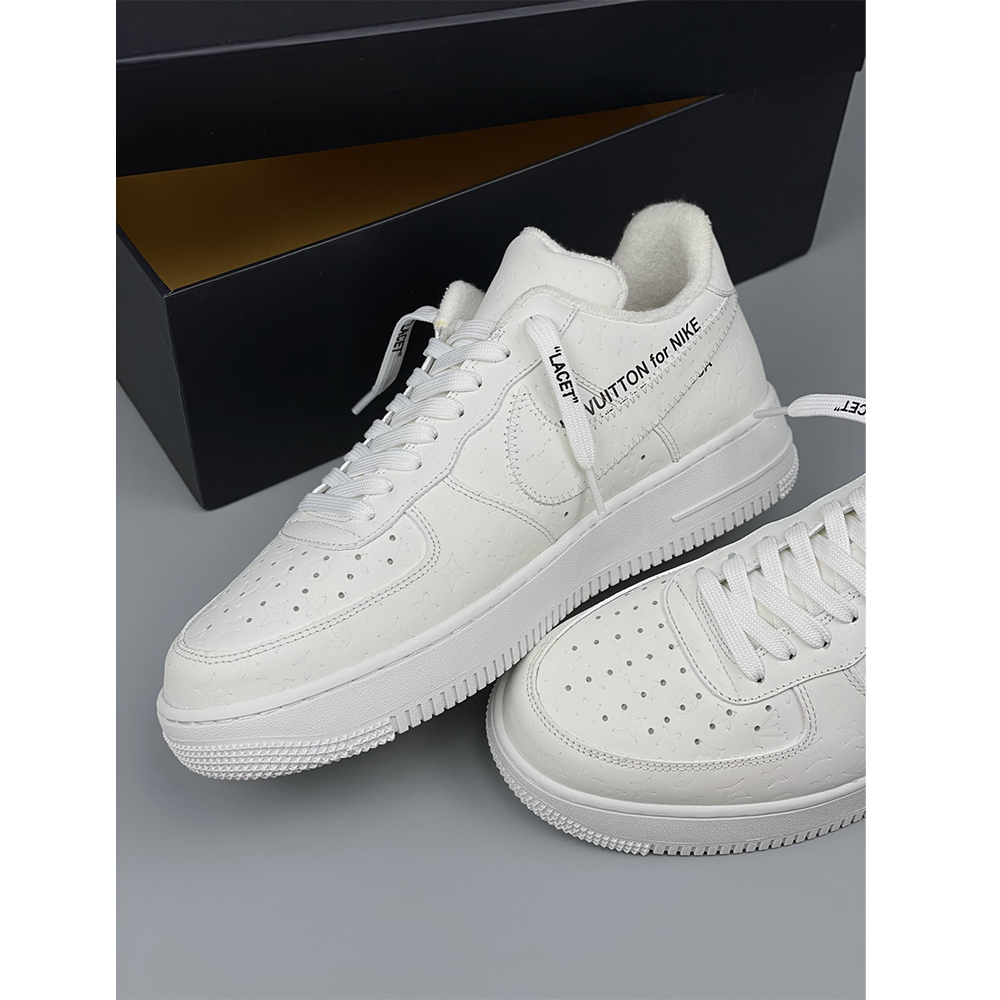 Louis Vuitton  X Nike Air Force 1 Sneaker All White - 